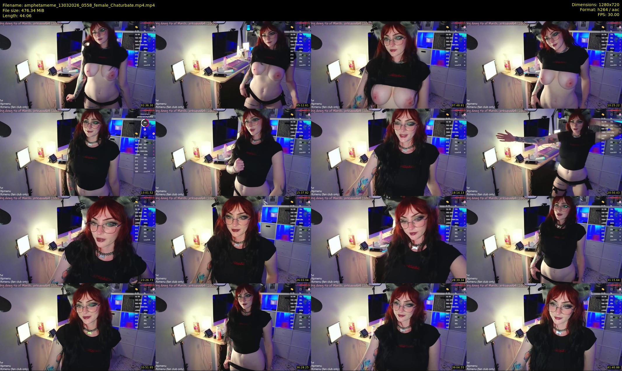 amphetameme — 45 minute Chaturbate female cam show recording, 720p, Mar 13, 2026