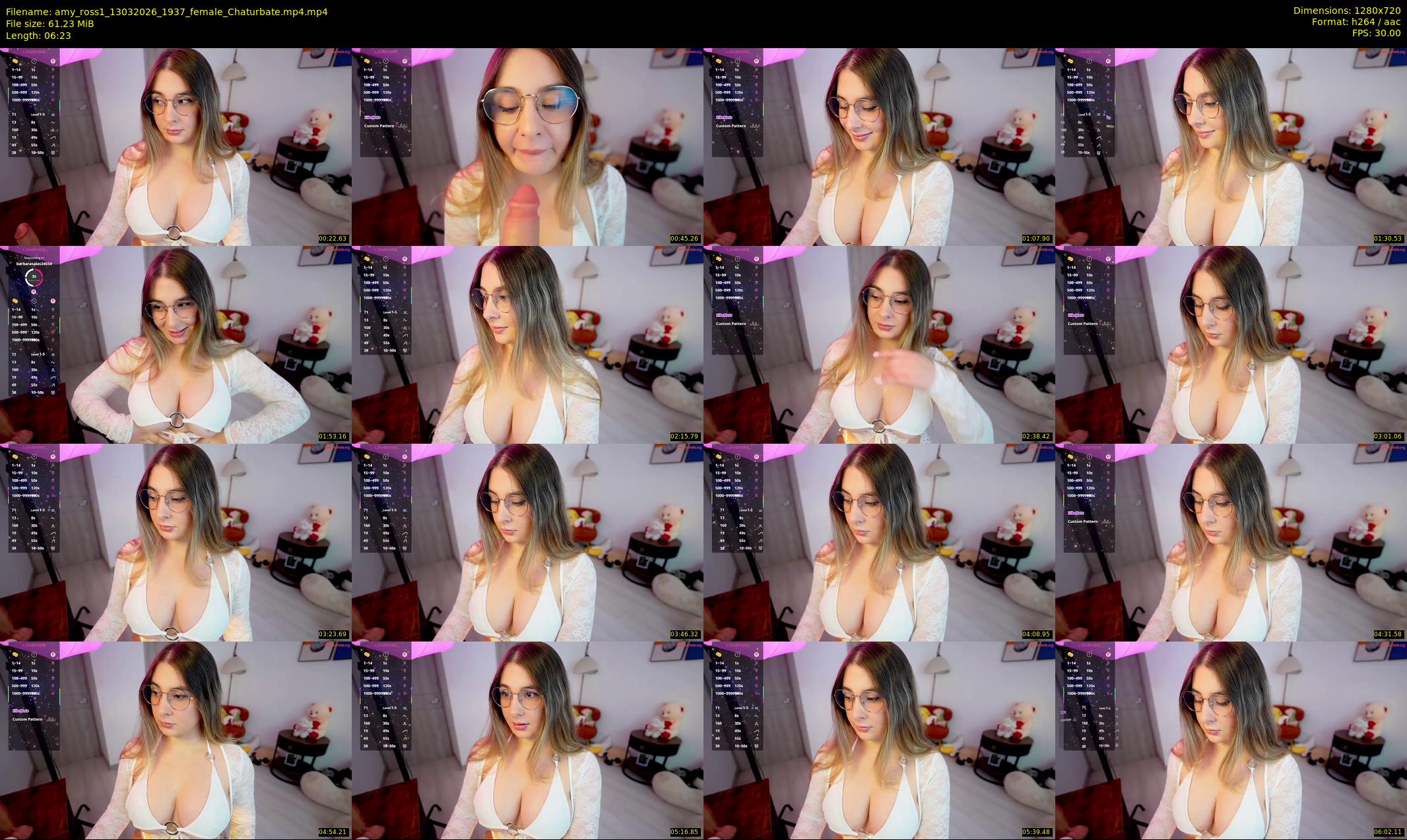 amy_ross1 — 7 minute Chaturbate female cam show recording, 720p, Mar 13, 2026