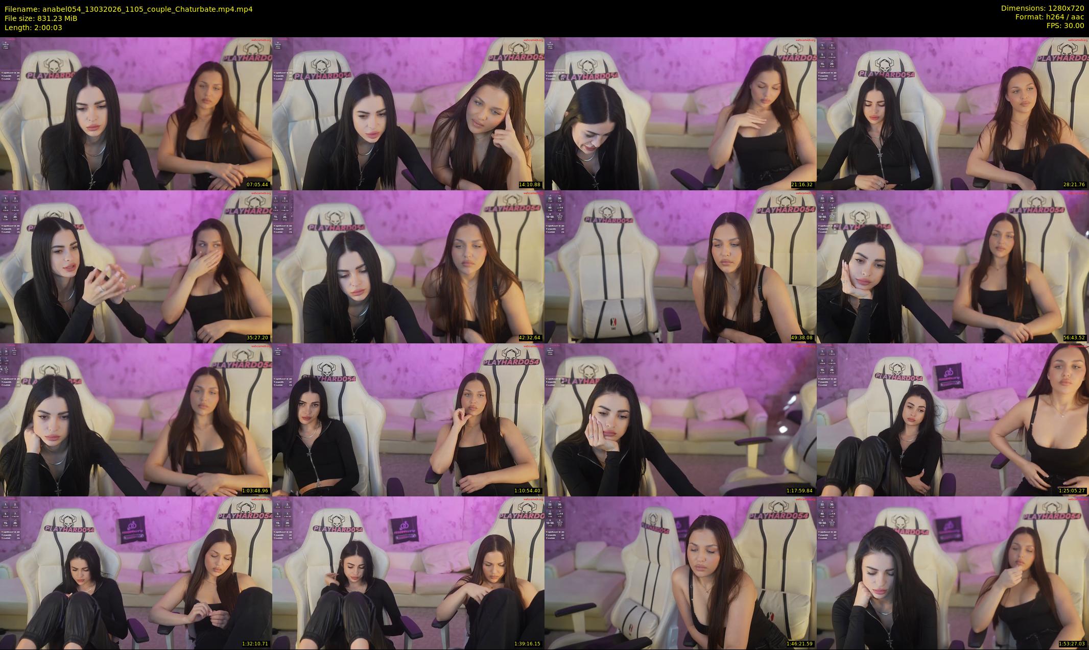 anabel054 — 121 minute Chaturbate female cam show recording, 720p, Mar 13, 2026