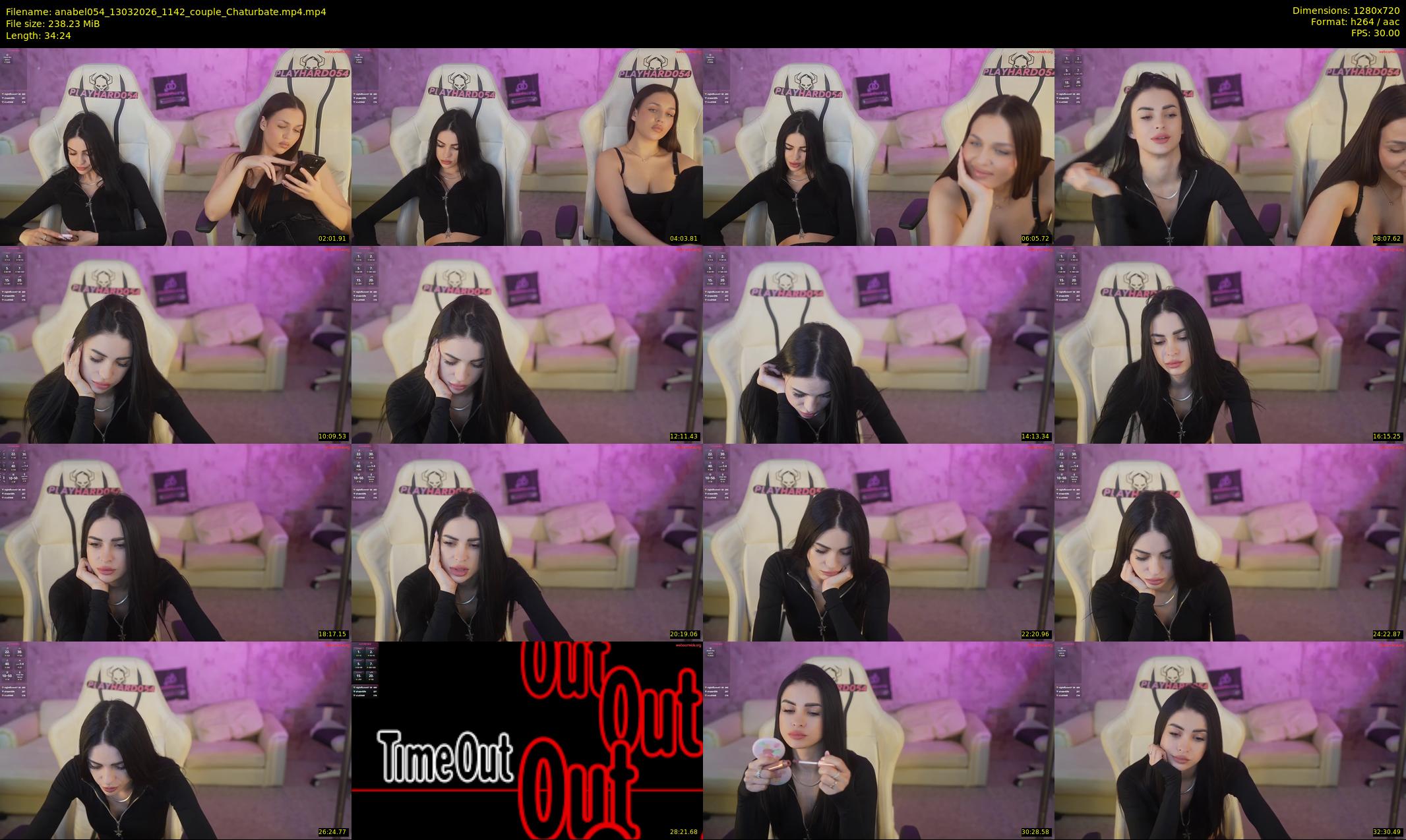 anabel054 — 35 minute Chaturbate female cam show recording, 720p, Mar 13, 2026