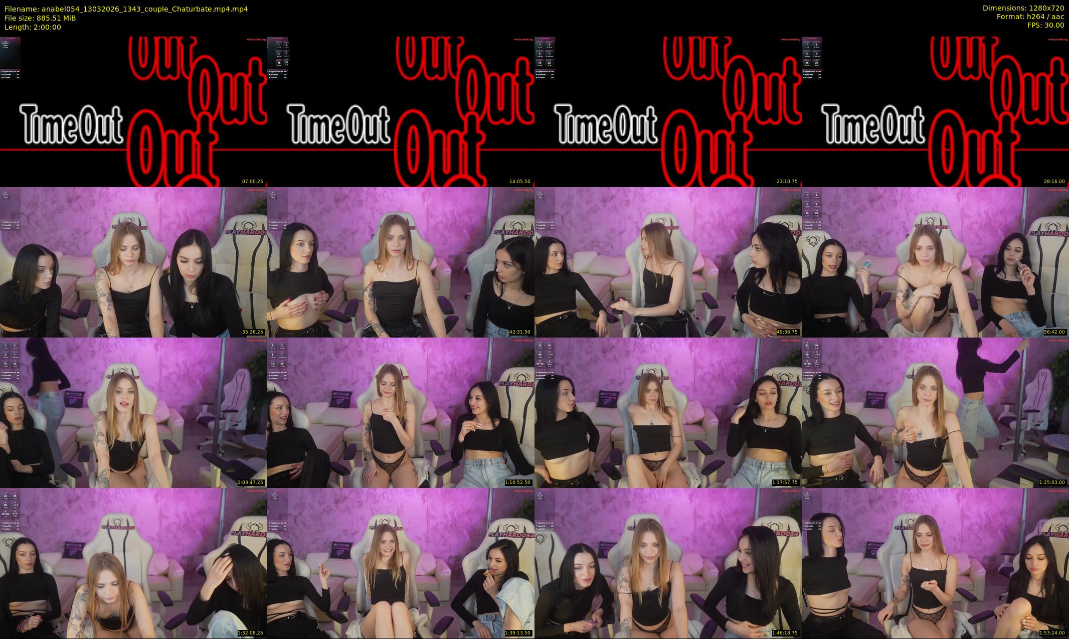 anabel054 — 120 minute Chaturbate female cam show recording, 720p, Mar 13, 2026