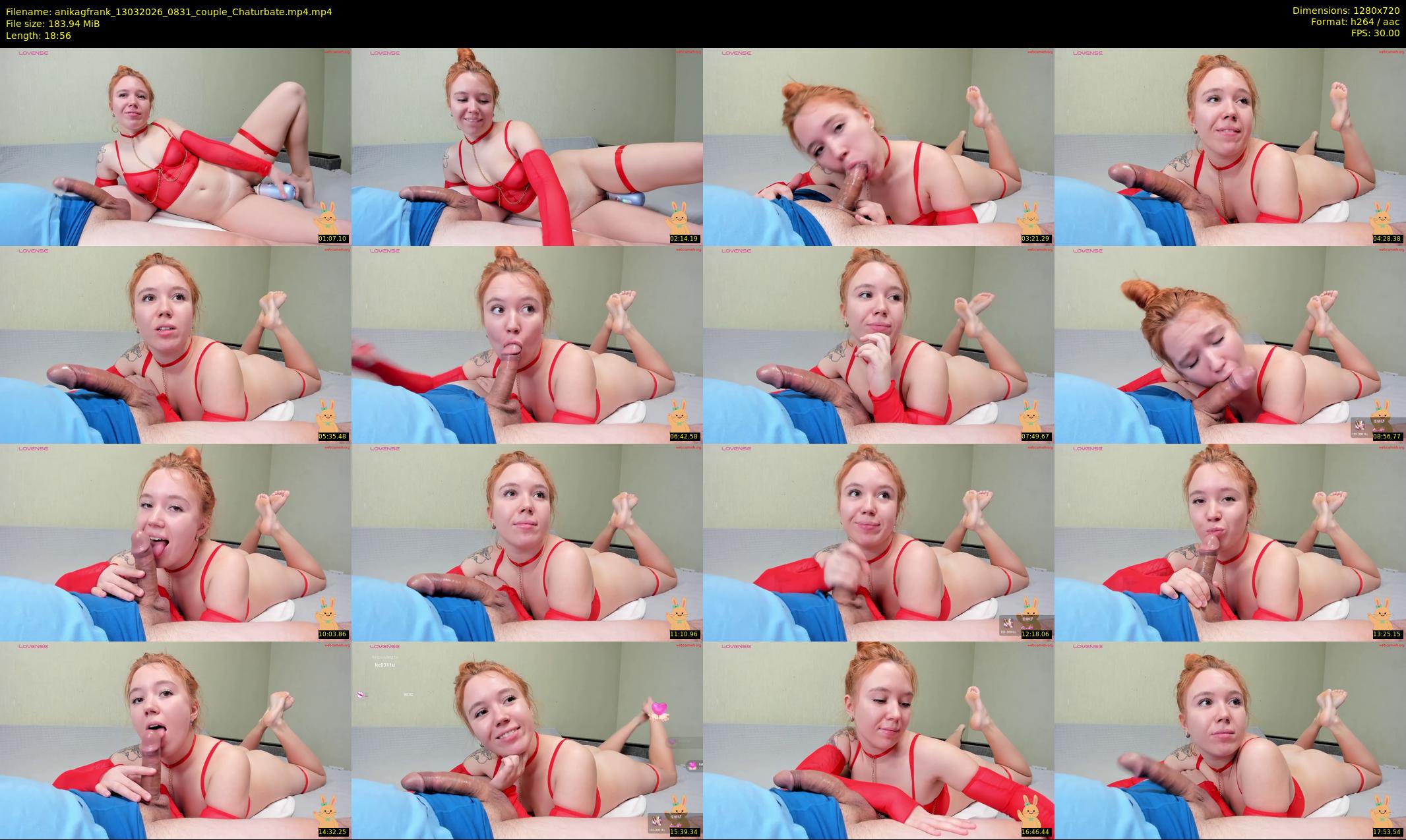 anikagfrank — 19 minute Chaturbate couple cam show recording, 720p, Mar 13, 2026