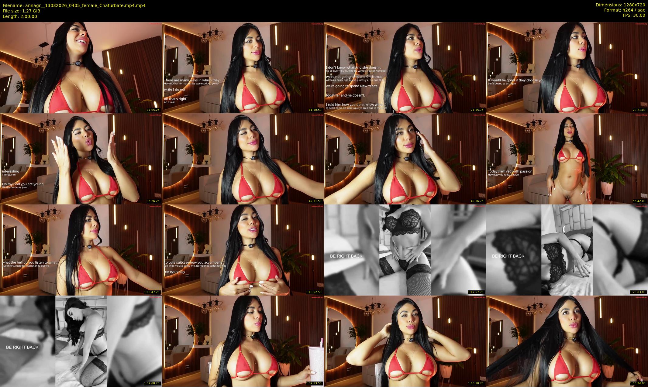 annagr_ — 120 minute Chaturbate female cam show recording, 720p, Mar 13, 2026