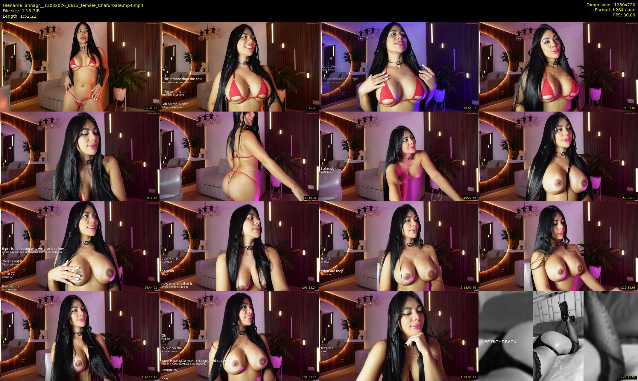 annagr_ — 113 minute Chaturbate female cam show recording, 720p, Mar 13, 2026