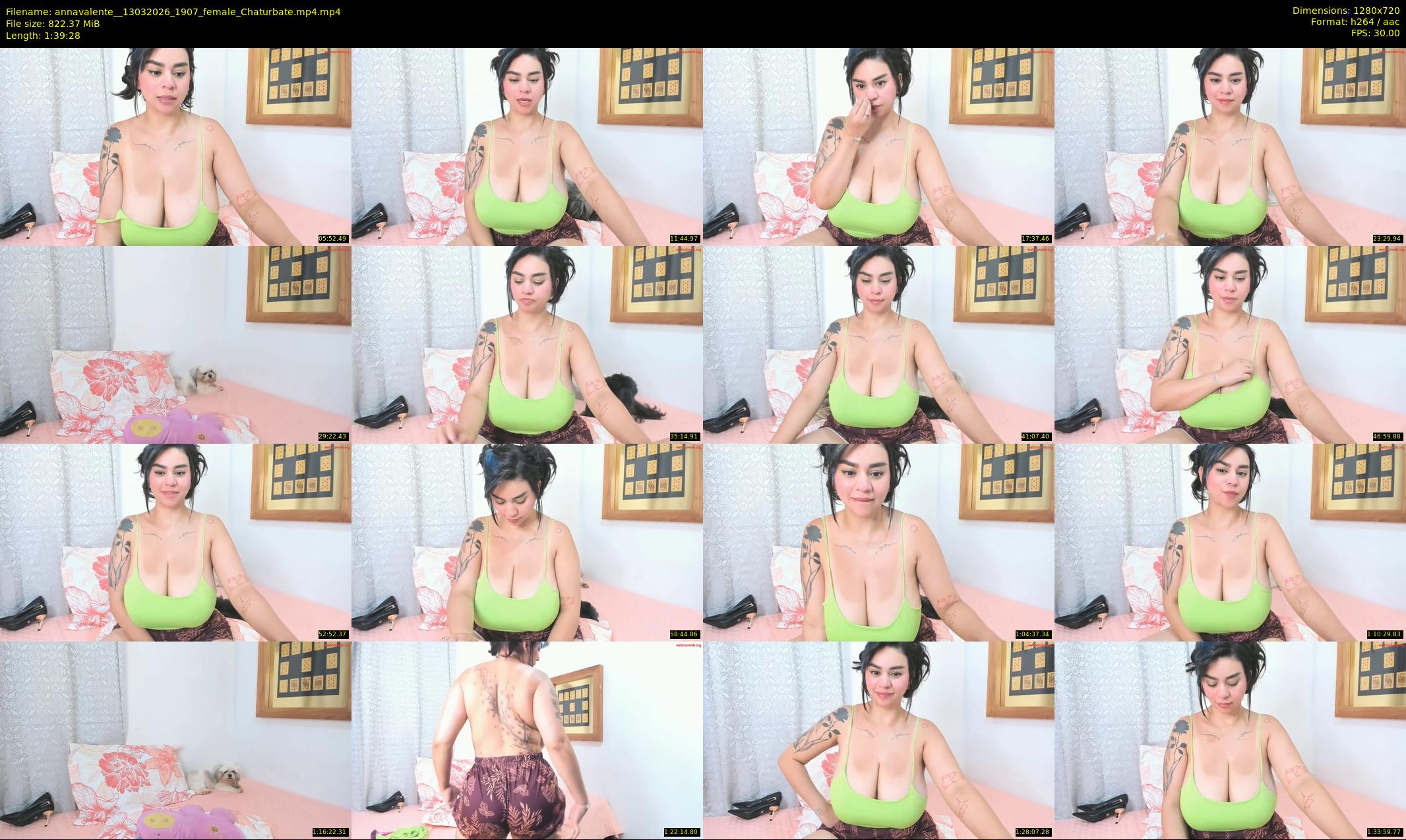 annavalente_ — 100 minute Chaturbate female cam show recording, 720p, Mar 13, 2026