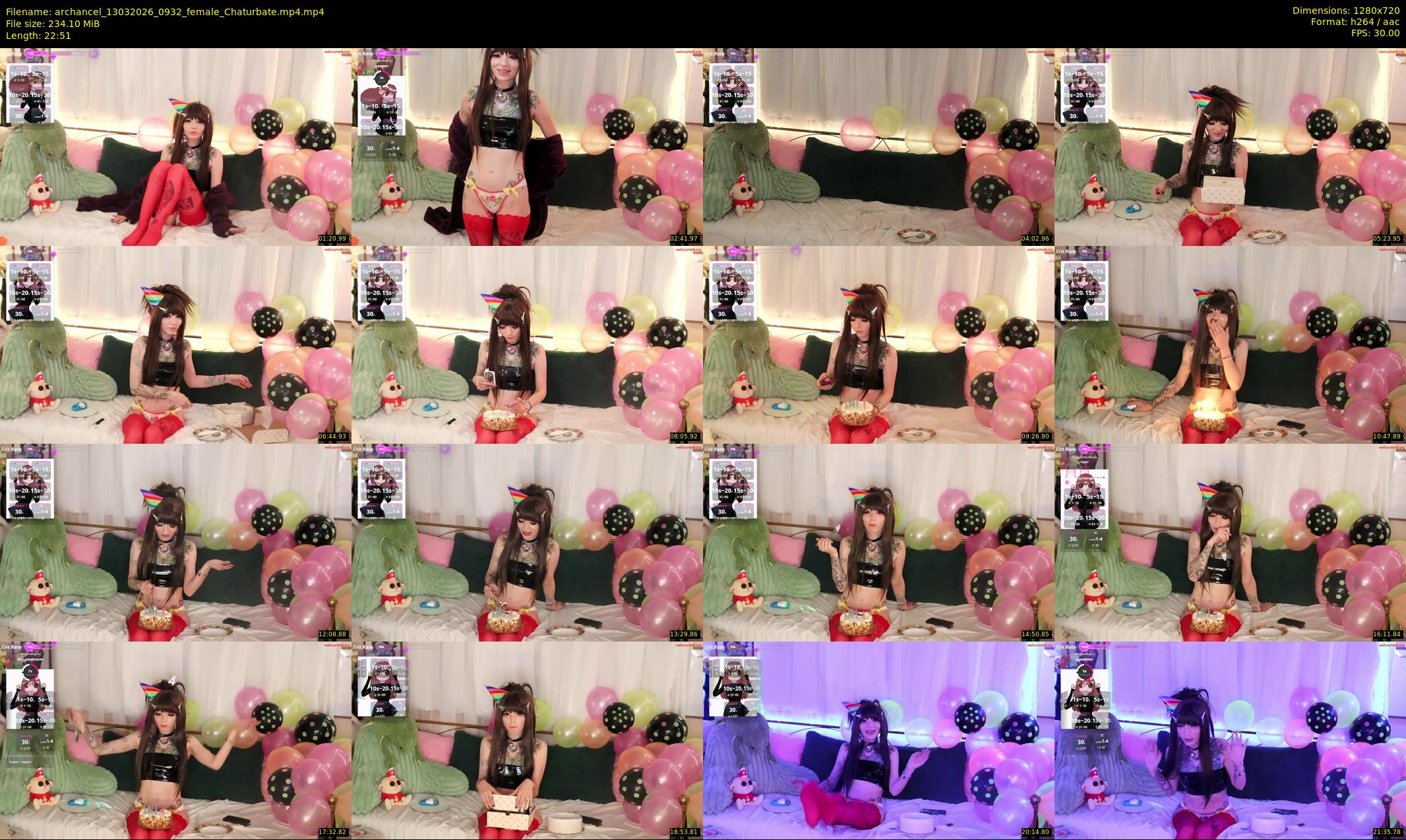archancel — 23 minute Chaturbate female cam show recording, 720p, Mar 13, 2026