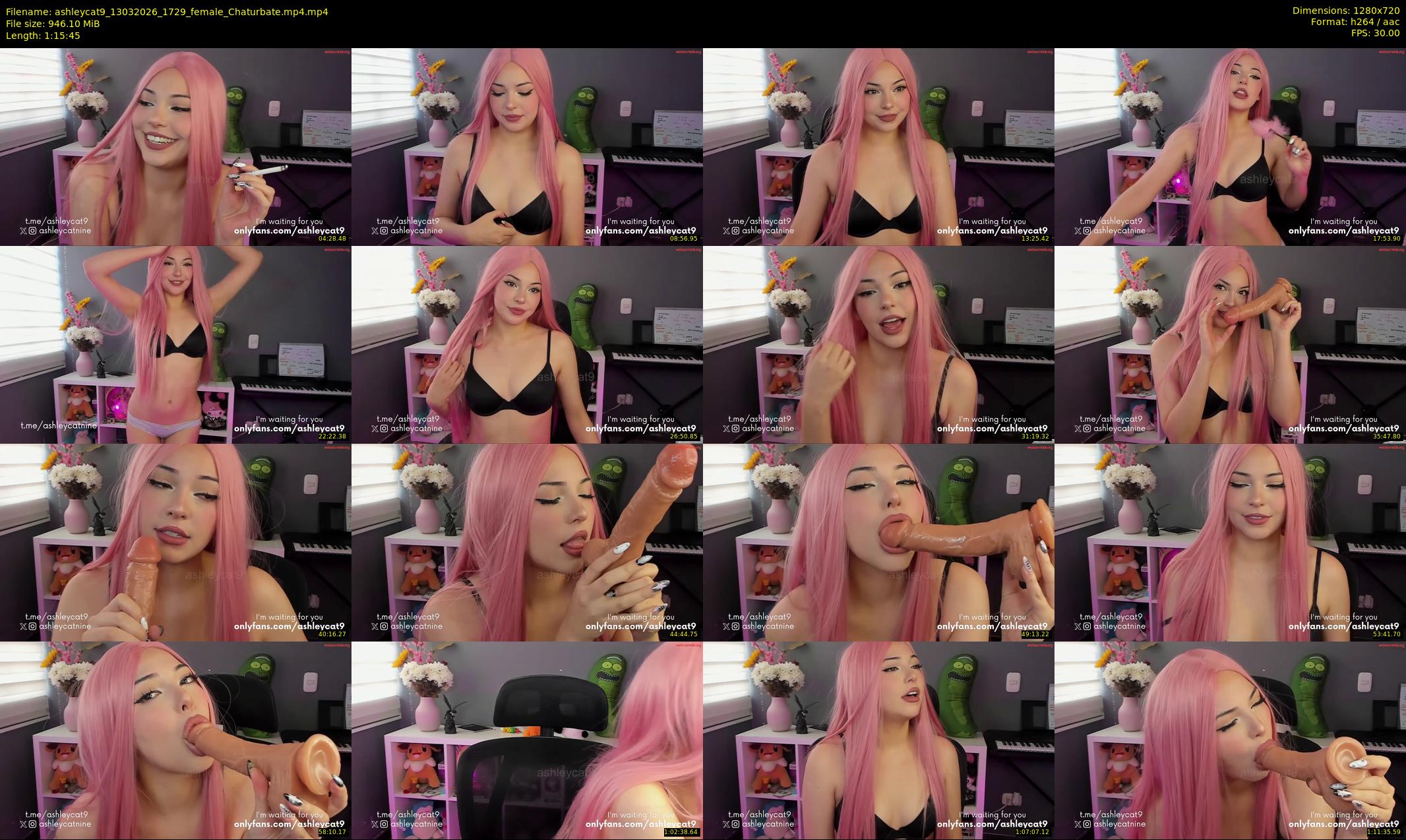 ashleycat9 — 76 minute Chaturbate female cam show recording, 720p, Mar 13, 2026