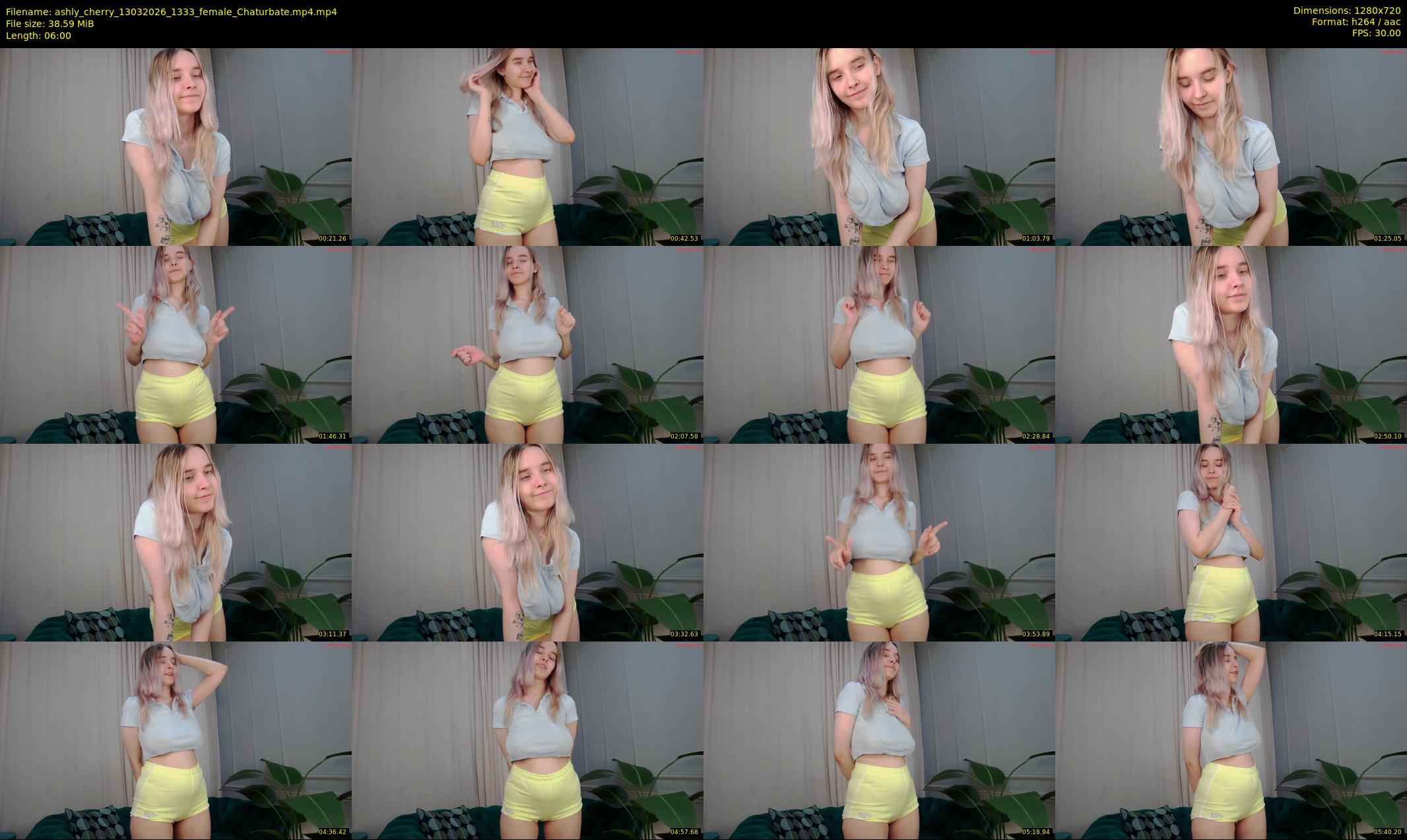 ashly_cherry — 6 minute Chaturbate female cam show recording, 720p, Mar 13, 2026