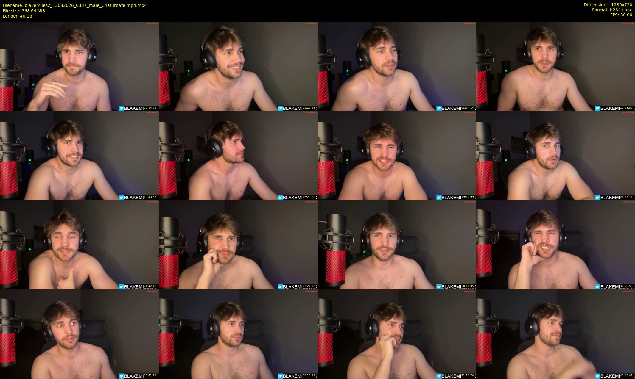 blakemiles2 — 47 minute Chaturbate male cam show recording, 720p, Mar 13, 2026