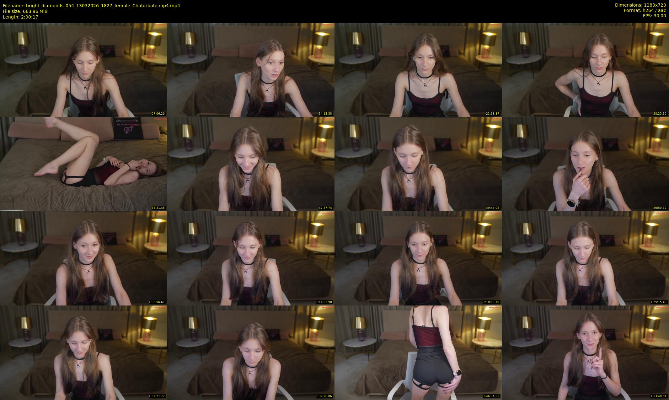 bright_diamonds_054 — 121 minute Chaturbate couple cam show recording, 720p, Mar 13, 2026