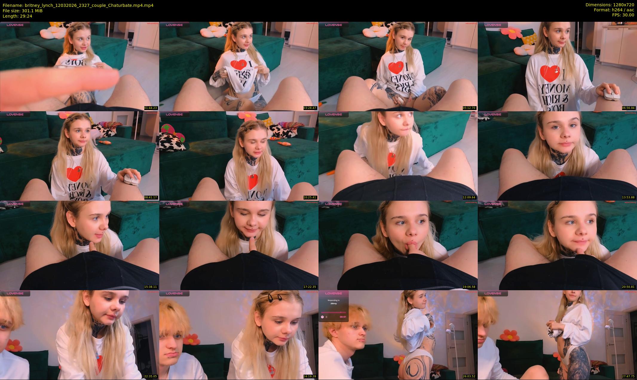 britney_lynch — 30 minute Chaturbate female cam show recording, 720p, Mar 12, 2026