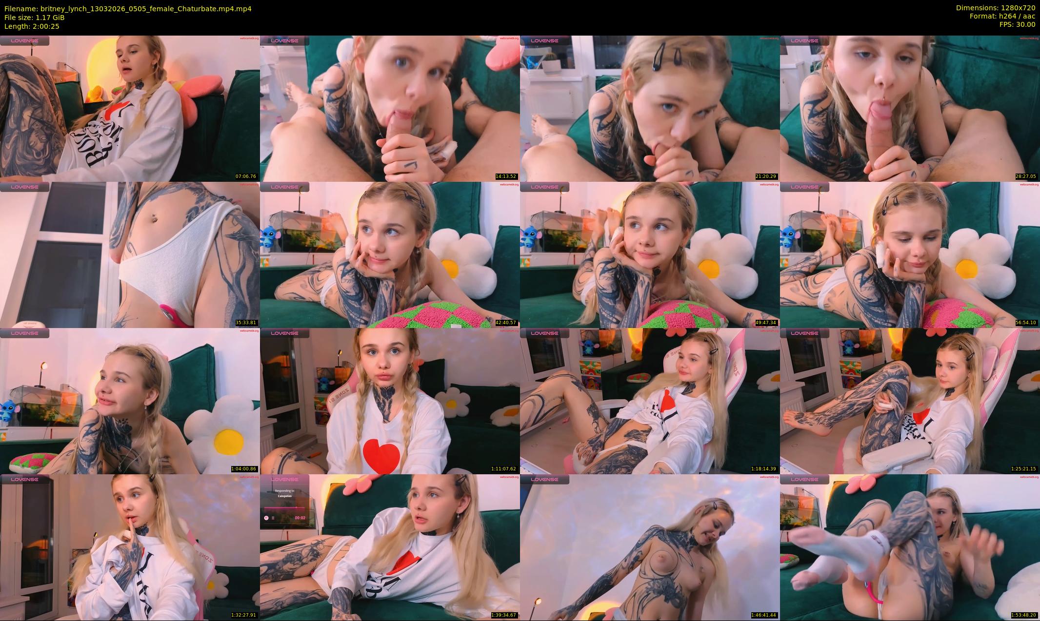 britney_lynch — 121 minute Chaturbate female cam show recording, 720p, Mar 13, 2026