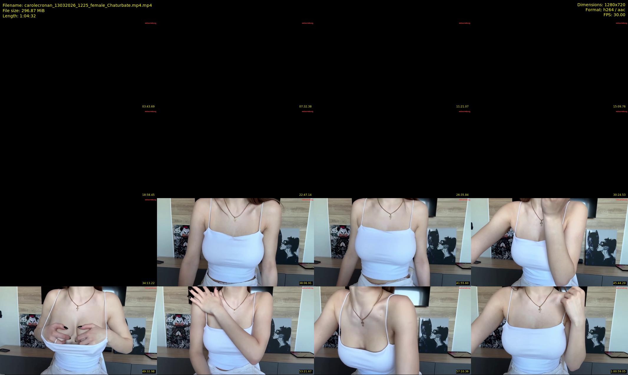 carolecronan — 65 minute Chaturbate female cam show recording, 720p, Mar 13, 2026
