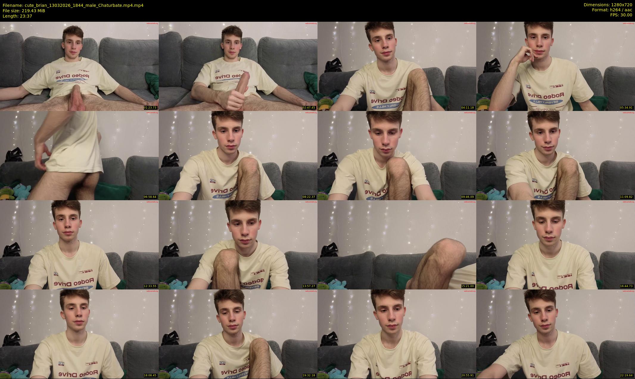 cute_brian — 24 minute Chaturbate male cam show recording, 720p, Mar 13, 2026