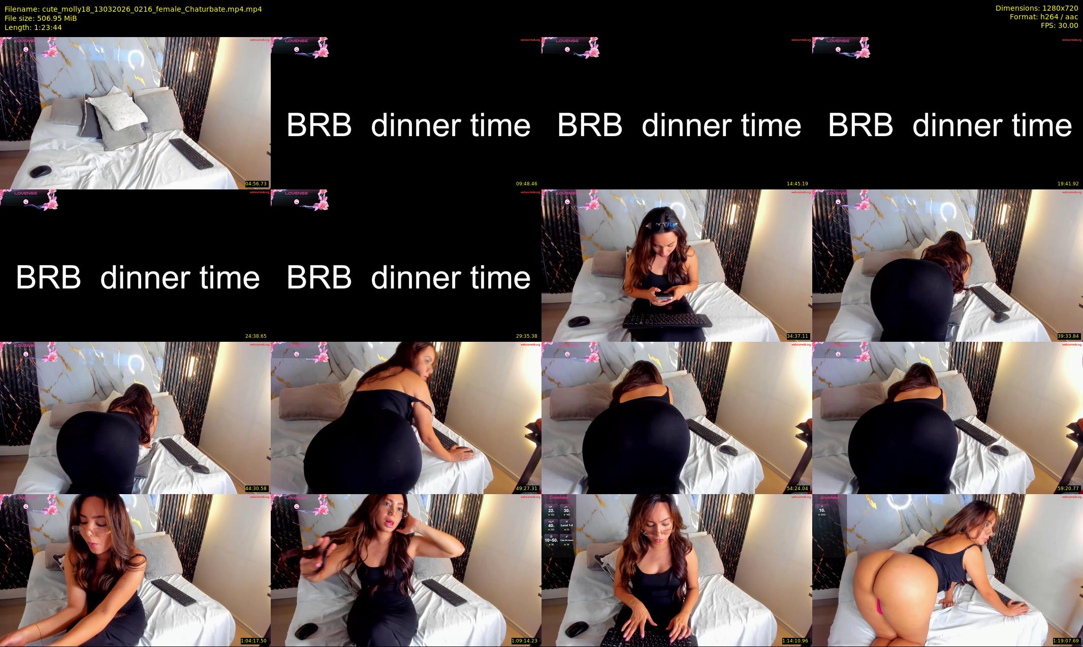 cute_molly18 — 84 minute Chaturbate female cam show recording, 720p, Mar 13, 2026