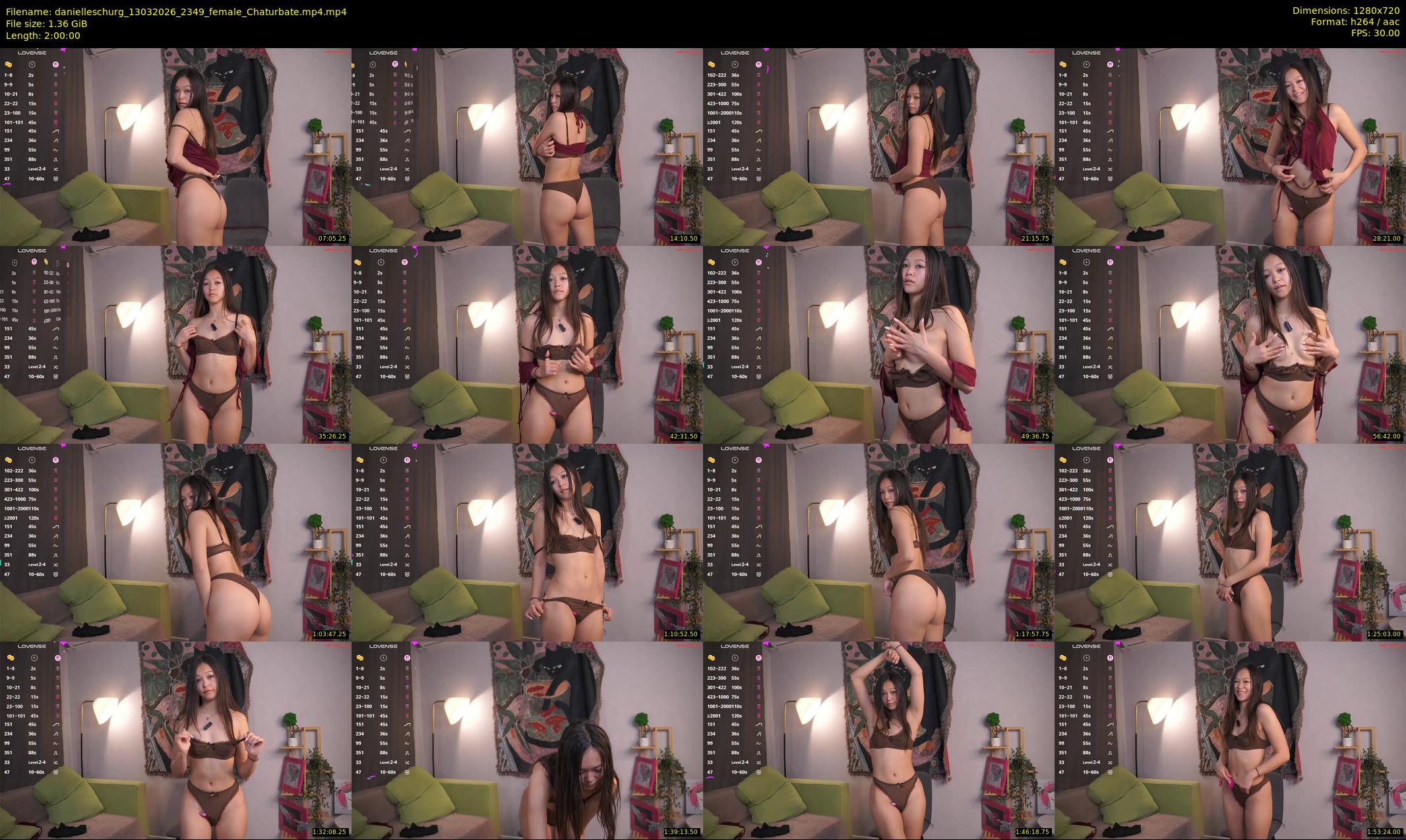 danielleschurg — 120 minute Chaturbate female cam show recording, 720p, Mar 13, 2026