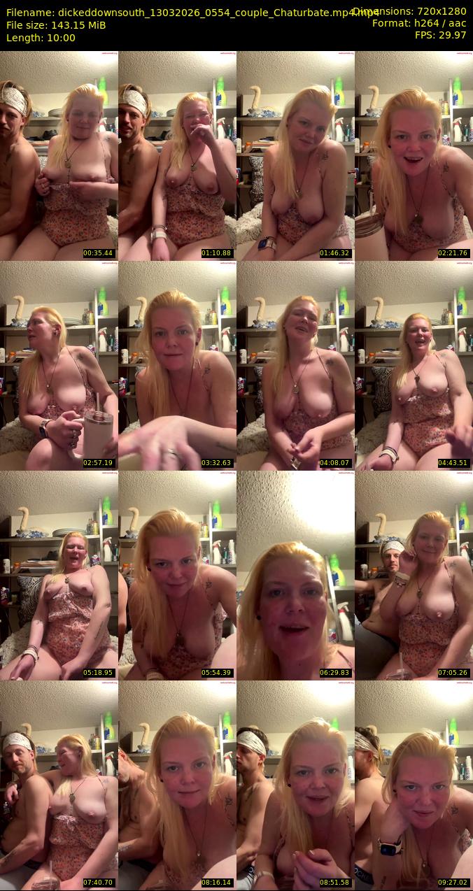 dickeddownsouth — 10 minute Chaturbate couple cam show recording, 1080p, Mar 13, 2026