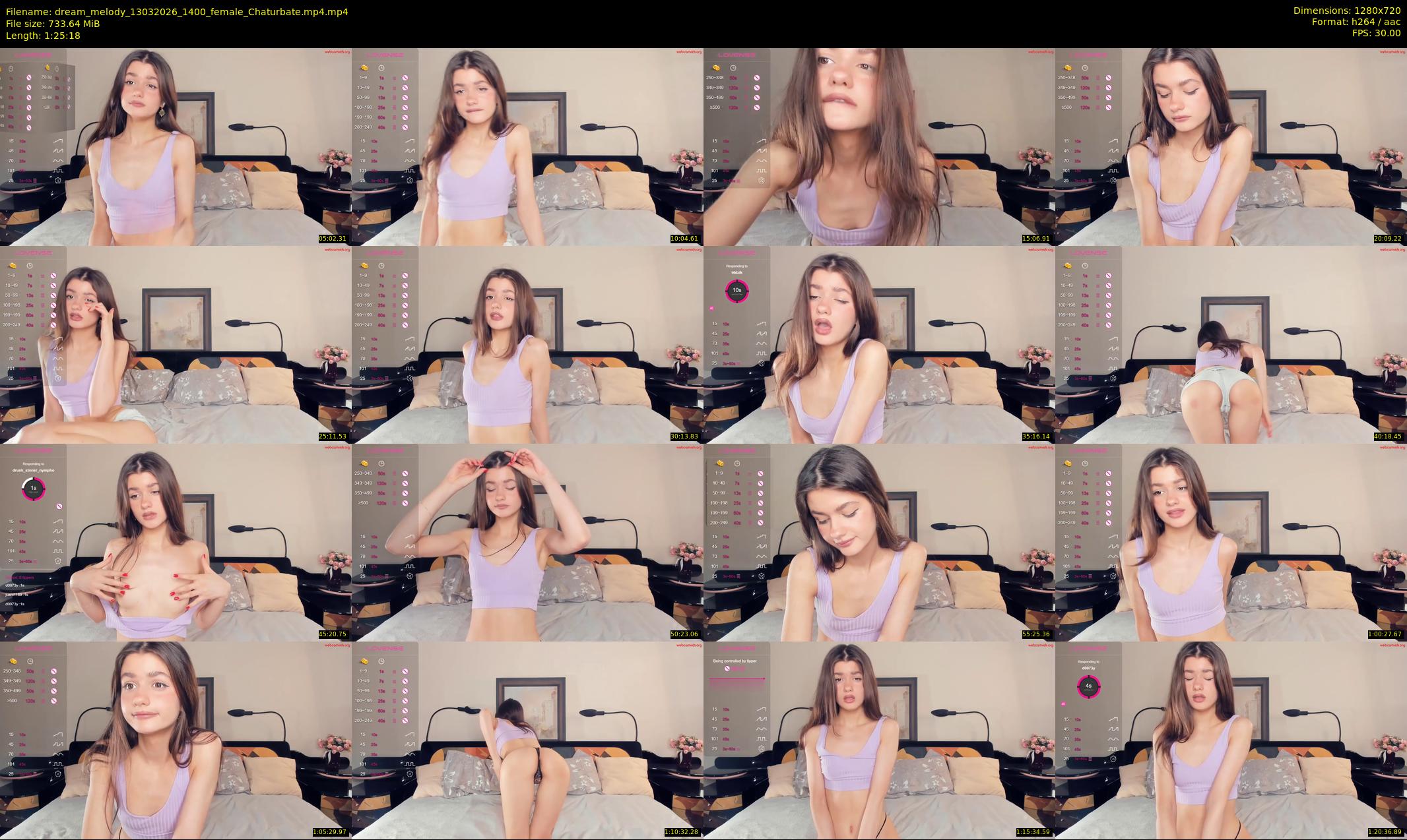 dream_melody — 86 minute Chaturbate female cam show recording, 720p, Mar 13, 2026