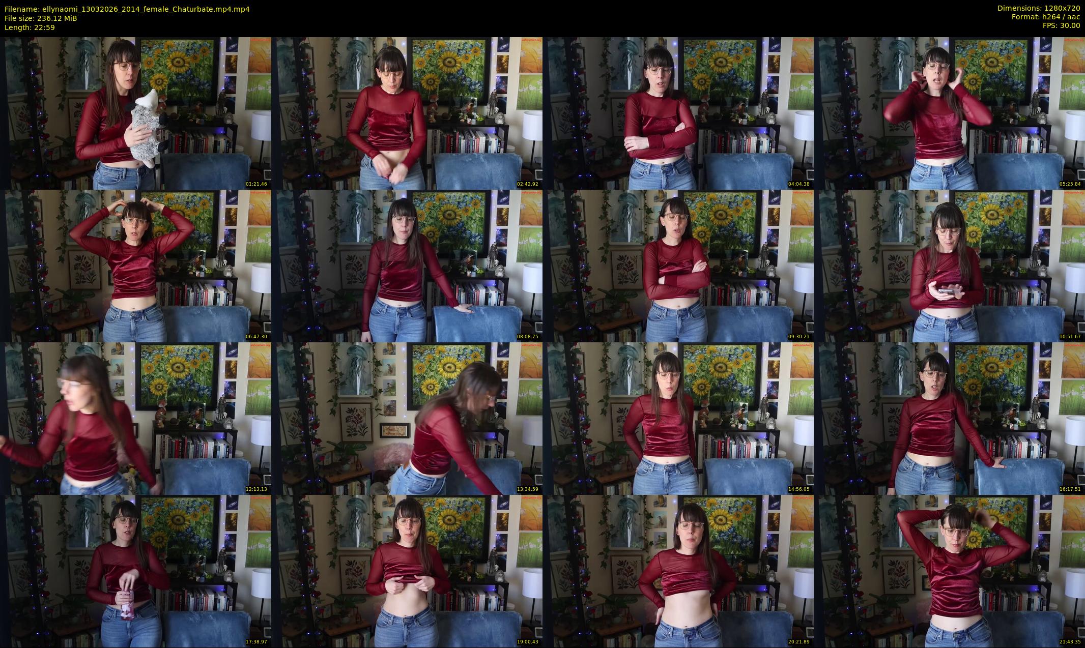 ellynaomi — 23 minute Chaturbate female cam show recording, 720p, Mar 13, 2026