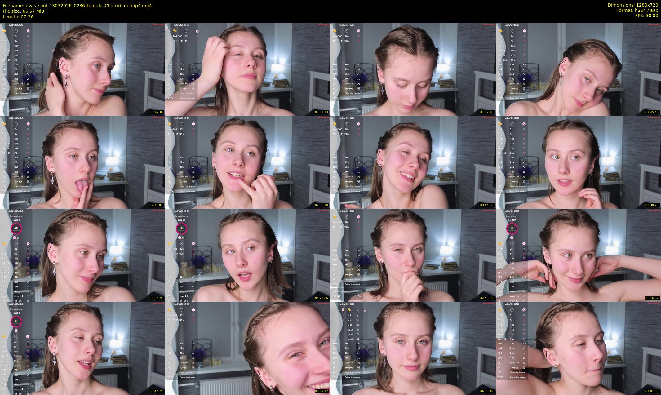evas_soul — 8 minute Chaturbate female cam show recording, 720p, Mar 13, 2026