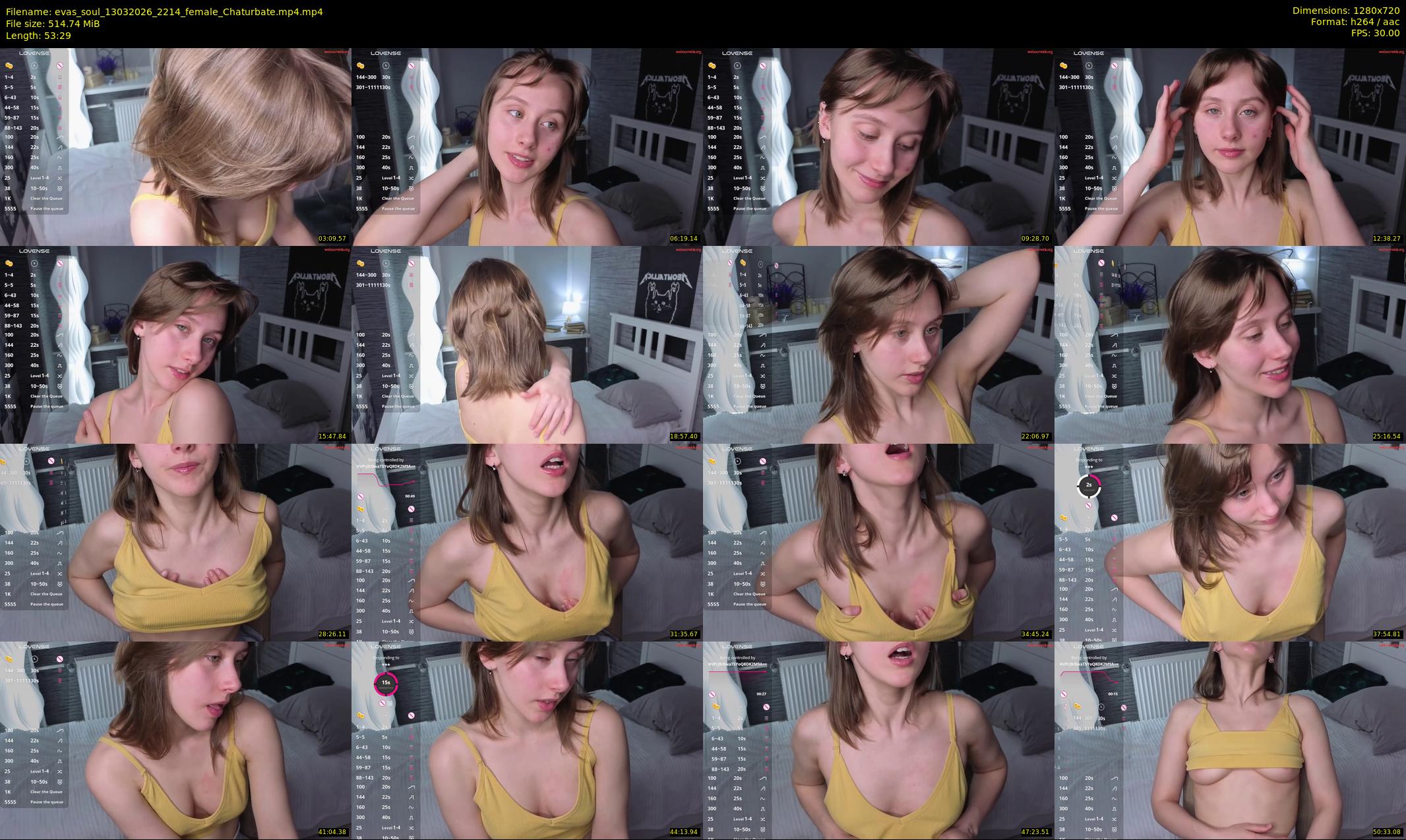 evas_soul — 54 minute Chaturbate female cam show recording, 720p, Mar 13, 2026