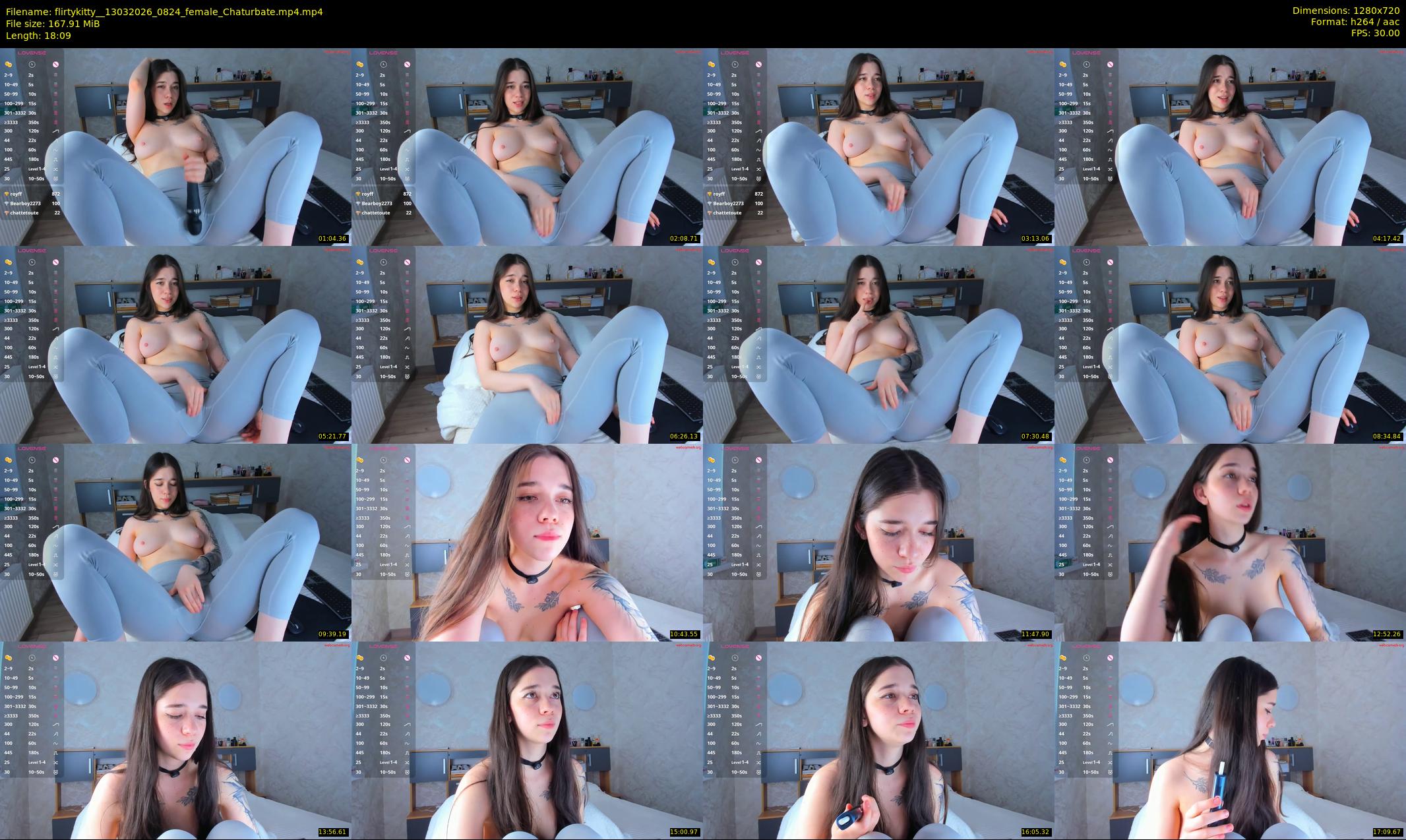 flirtykitty_ — 19 minute Chaturbate female cam show recording, 720p, Mar 13, 2026