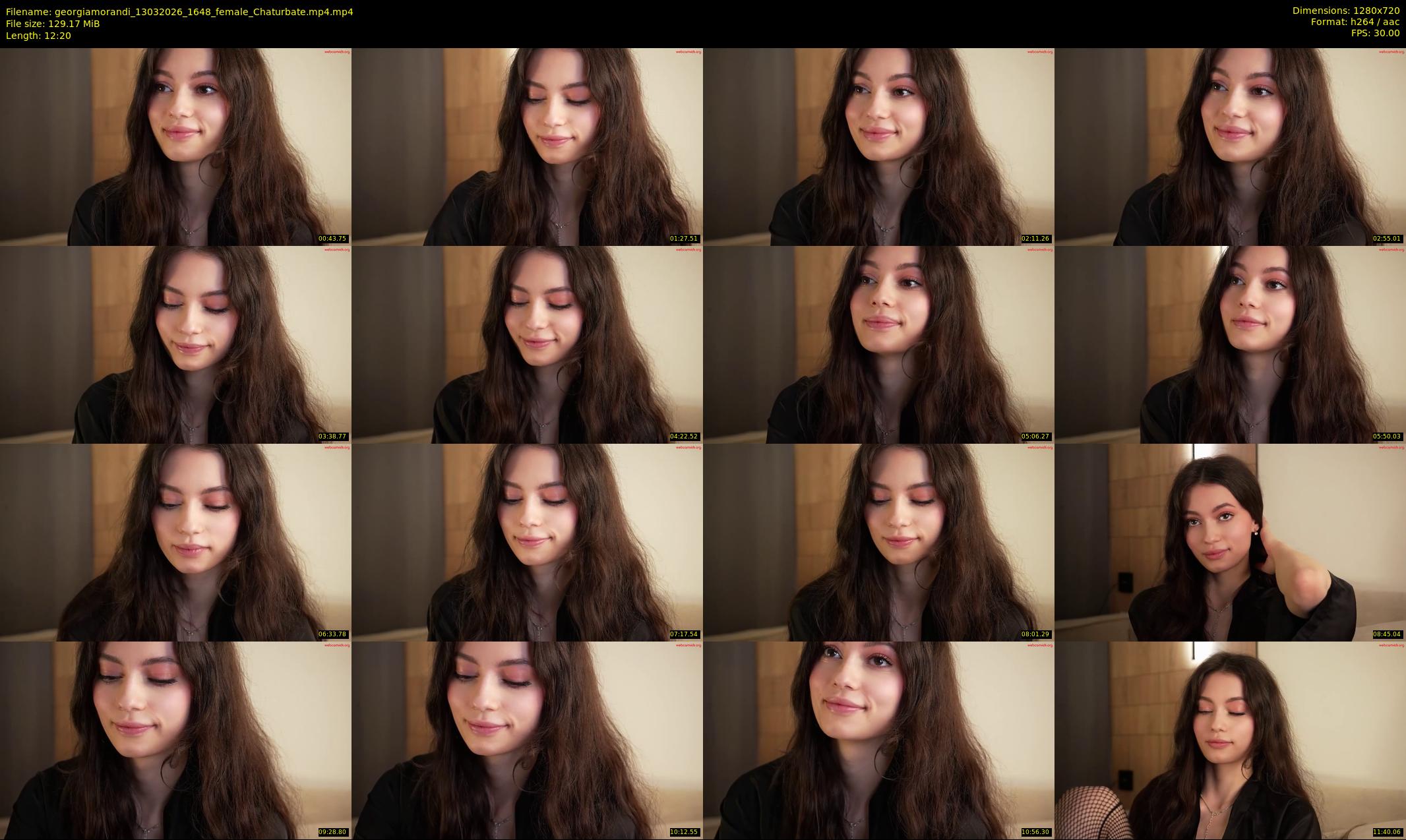 georgiamorandi — 13 minute Chaturbate female cam show recording, 720p, Mar 13, 2026