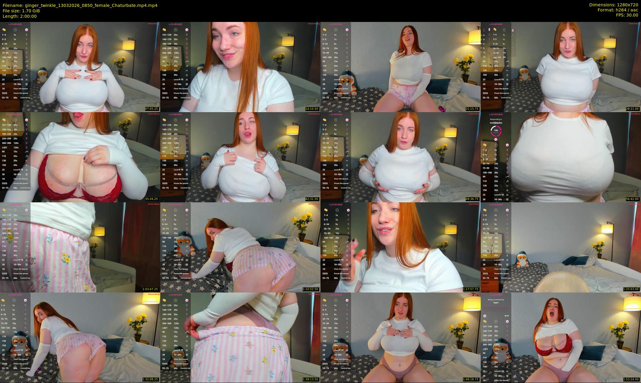 ginger_twinkle — 120 minute Chaturbate female cam show recording, 720p, Mar 13, 2026