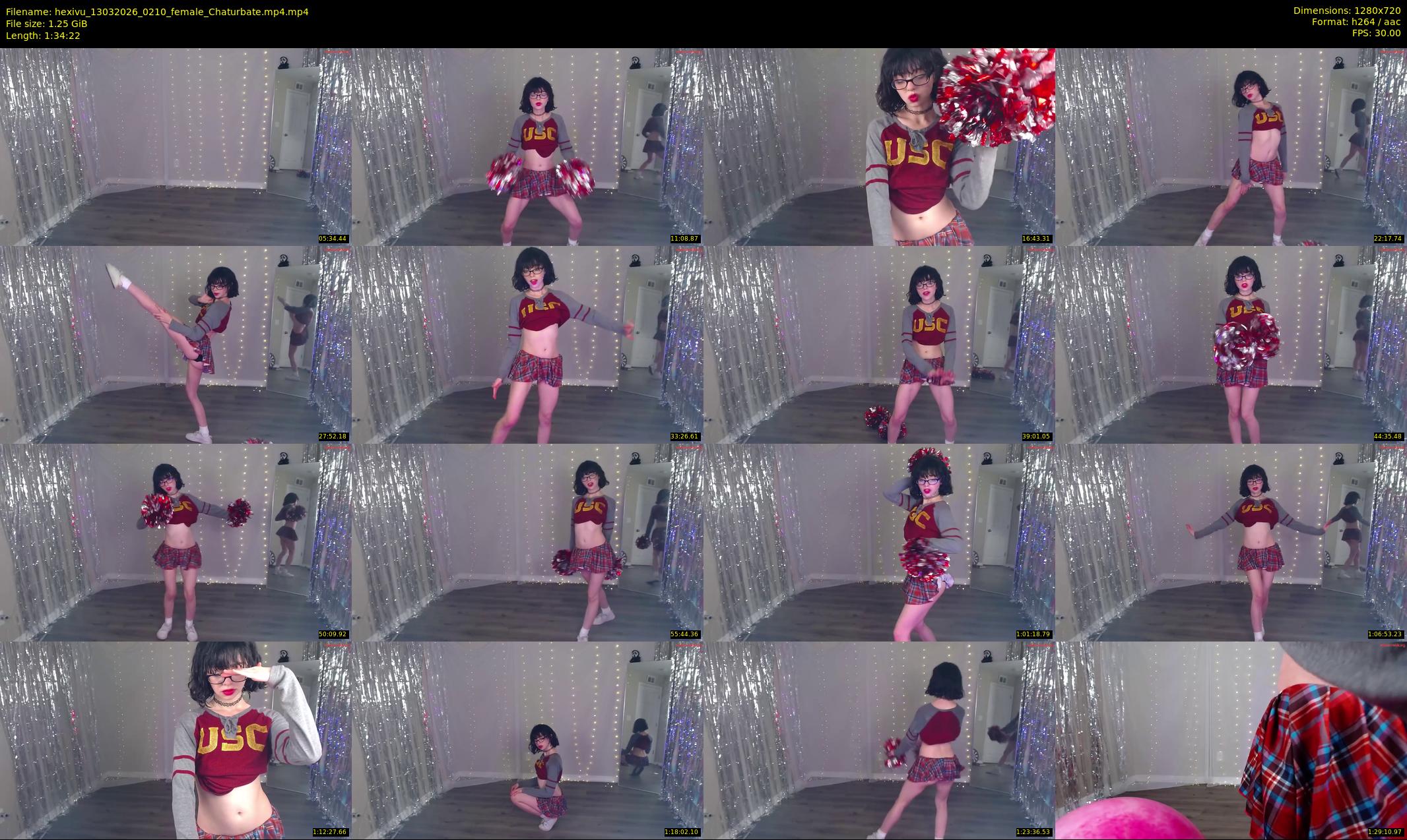 hexivu — 95 minute Chaturbate female cam show recording, 720p, Mar 13, 2026