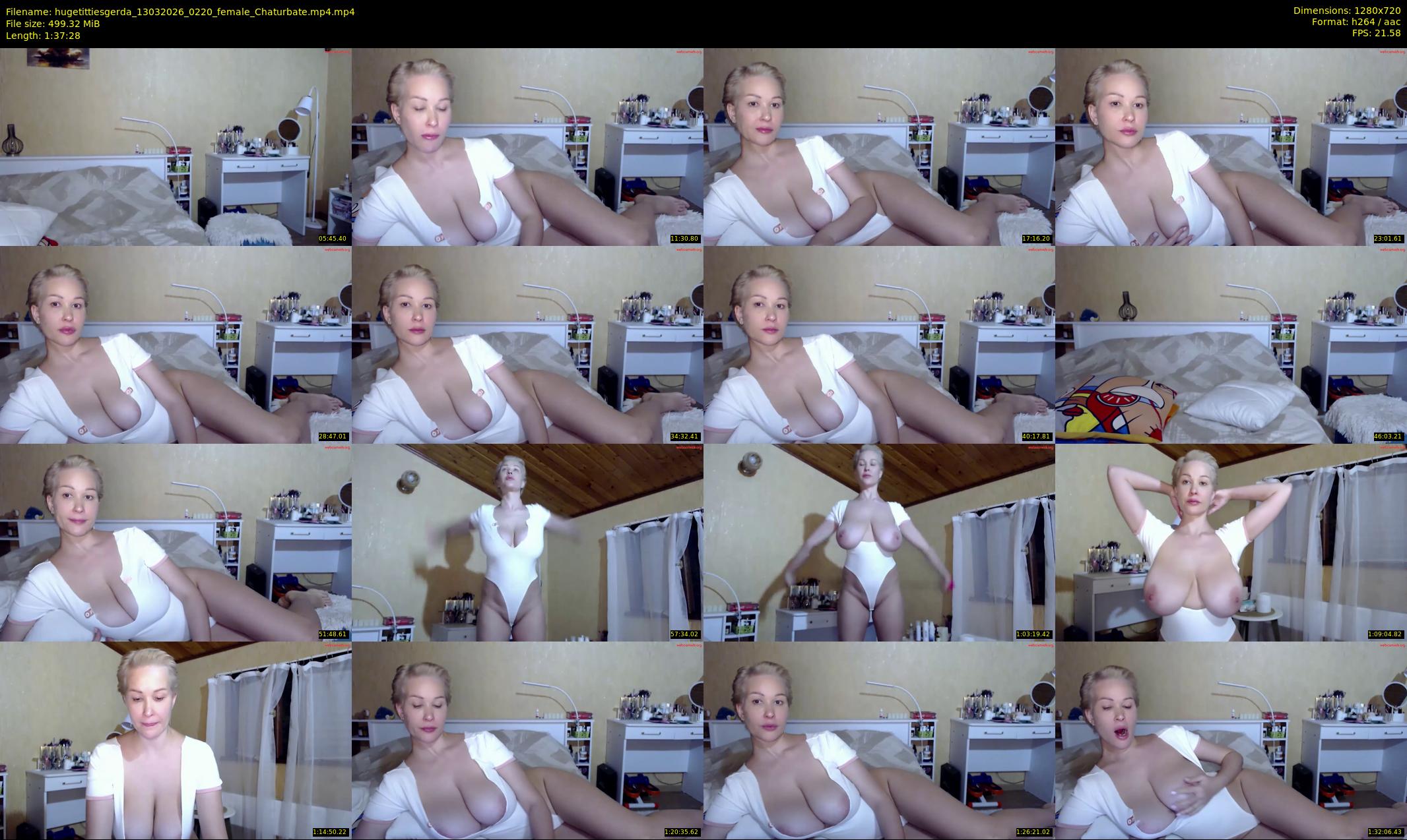 hugetittiesgerda — 98 minute Chaturbate female cam show recording, 720p, Mar 13, 2026