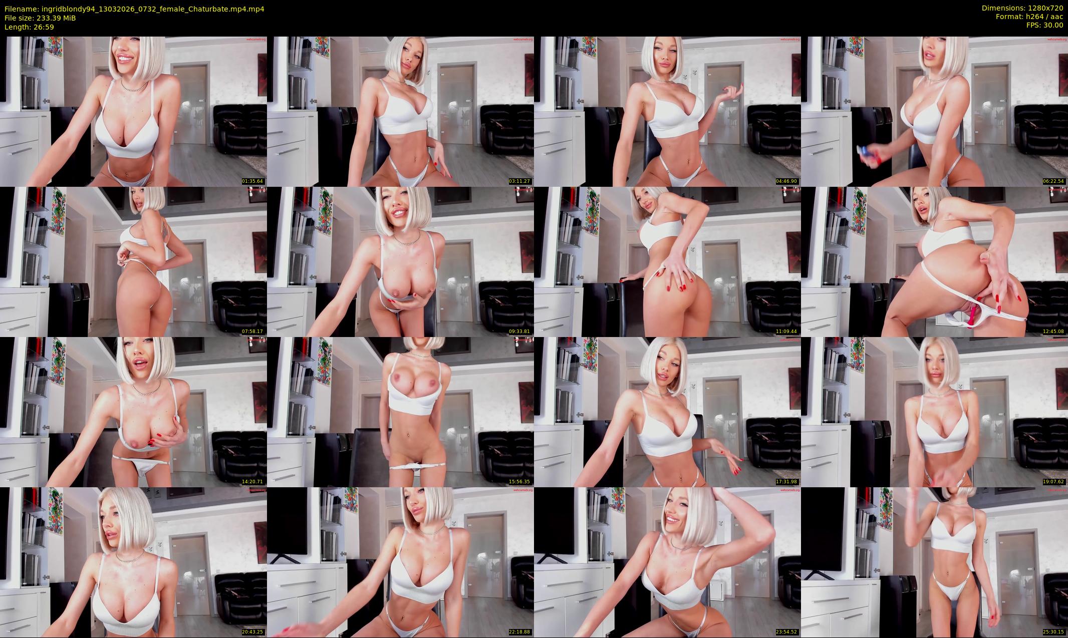 ingridblondy94 — 27 minute Chaturbate female cam show recording, 720p, Mar 13, 2026