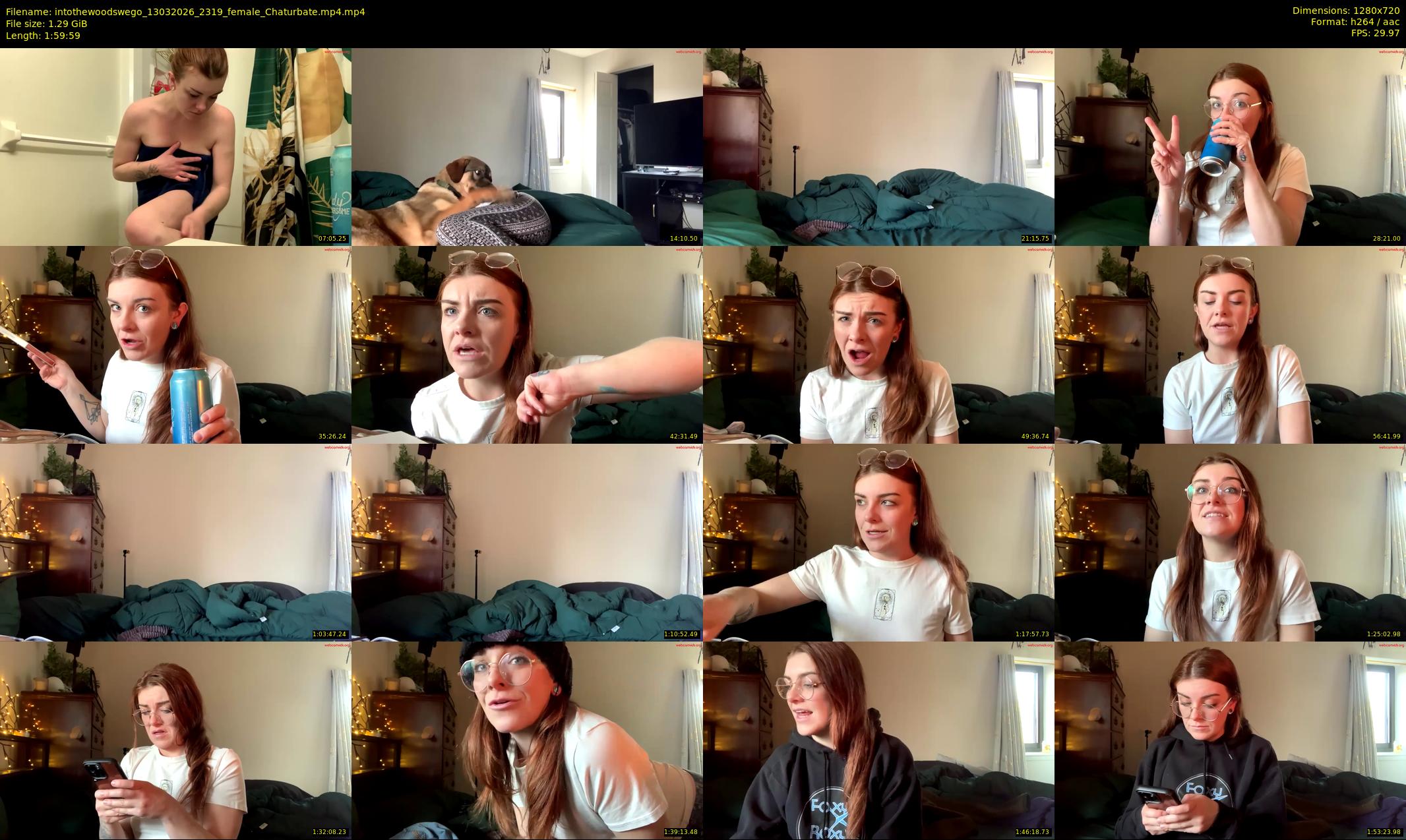 intothewoodswego — 120 minute Chaturbate female cam show recording, 720p, Mar 13, 2026