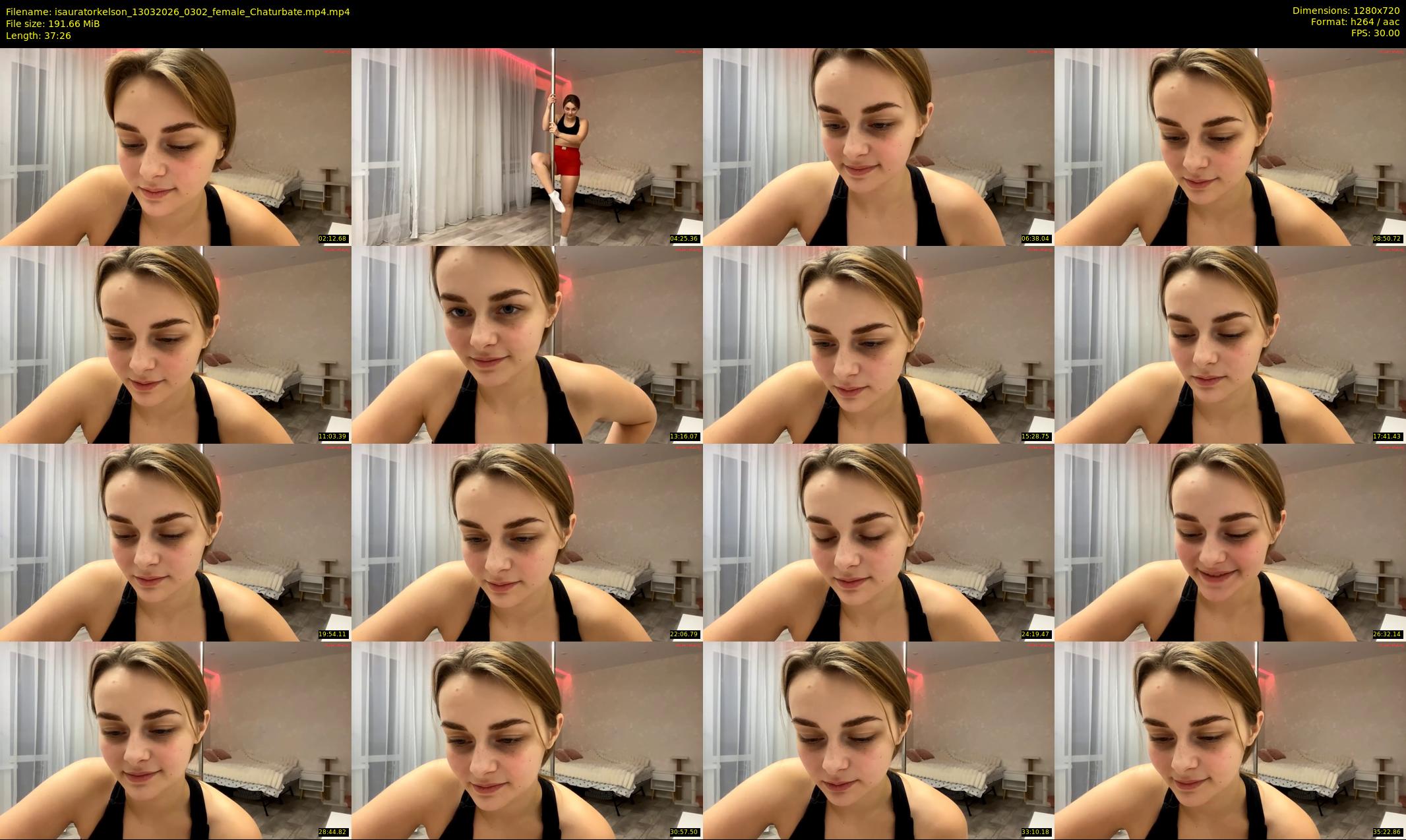 isauratorkelson — 38 minute Chaturbate female cam show recording, 720p, Mar 13, 2026