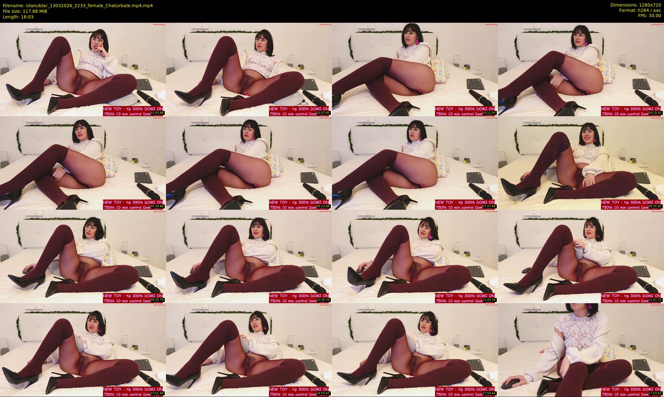 islanublar — 19 minute Chaturbate female cam show recording, 720p, Mar 13, 2026