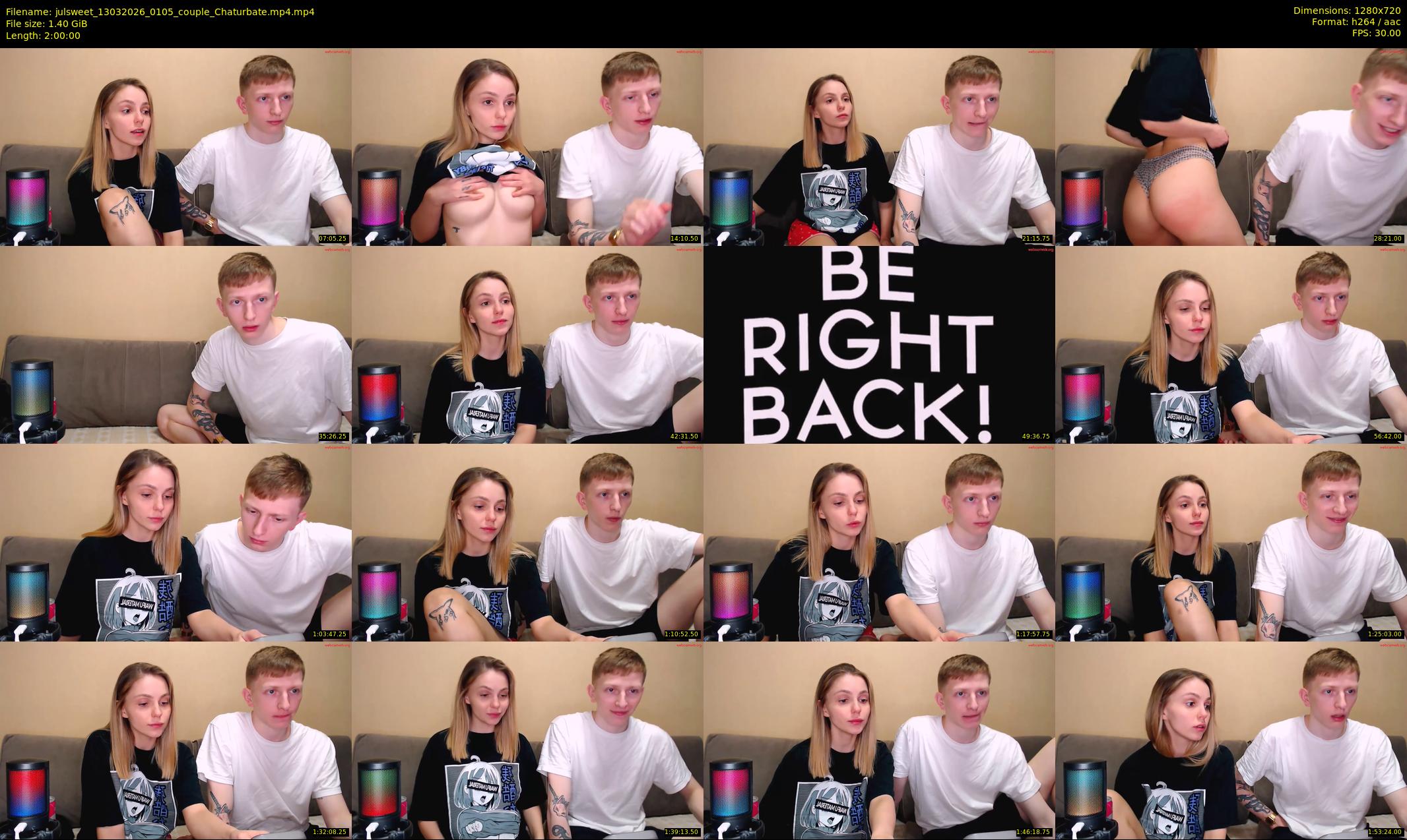 julsweet — 120 minute Chaturbate male cam show recording, 720p, Mar 13, 2026