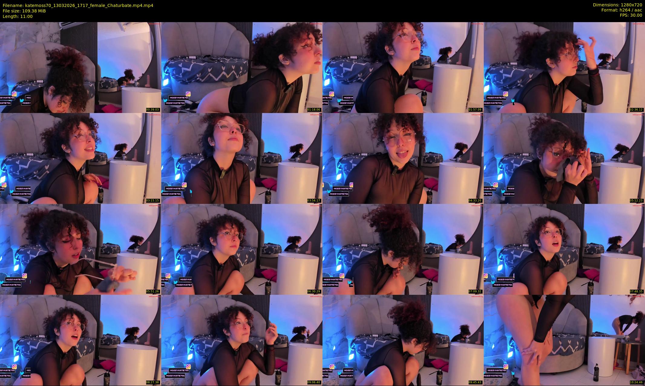 katemoss70 — 11 minute Chaturbate female cam show recording, 720p, Mar 13, 2026