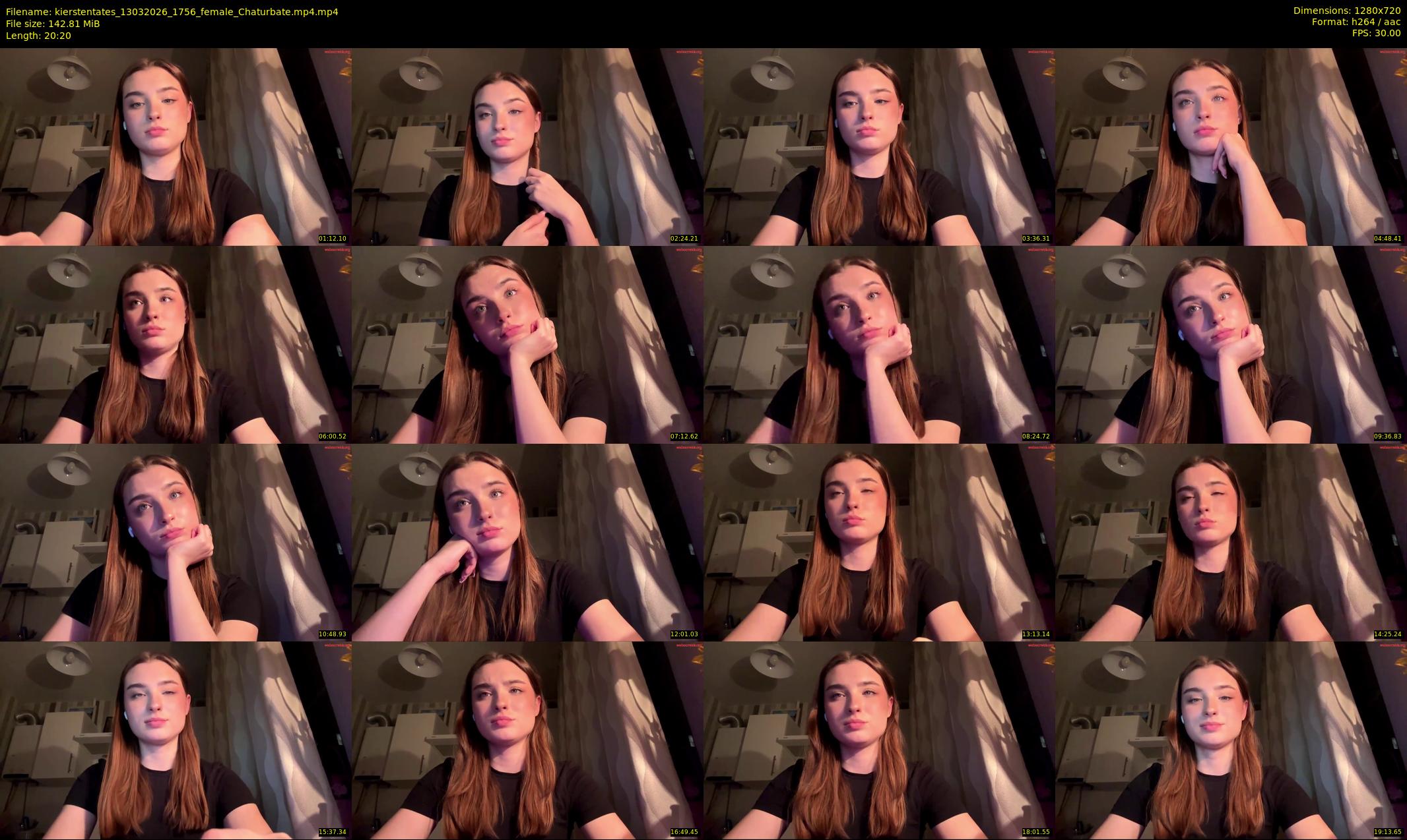 kierstentates — 21 minute Chaturbate female cam show recording, 720p, Mar 13, 2026