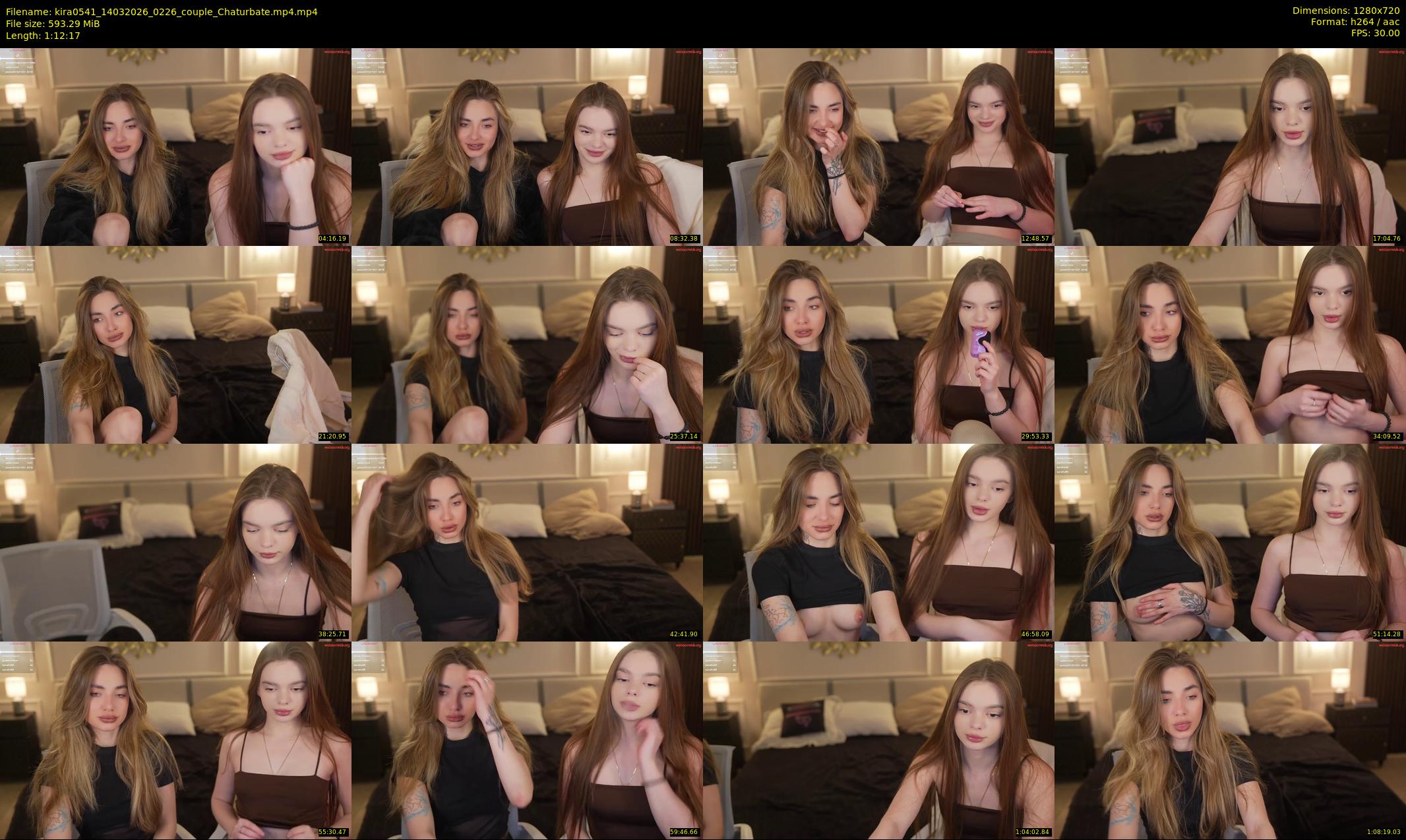 kira0541 — 73 minute Chaturbate couple cam show recording, 720p, Mar 14, 2026