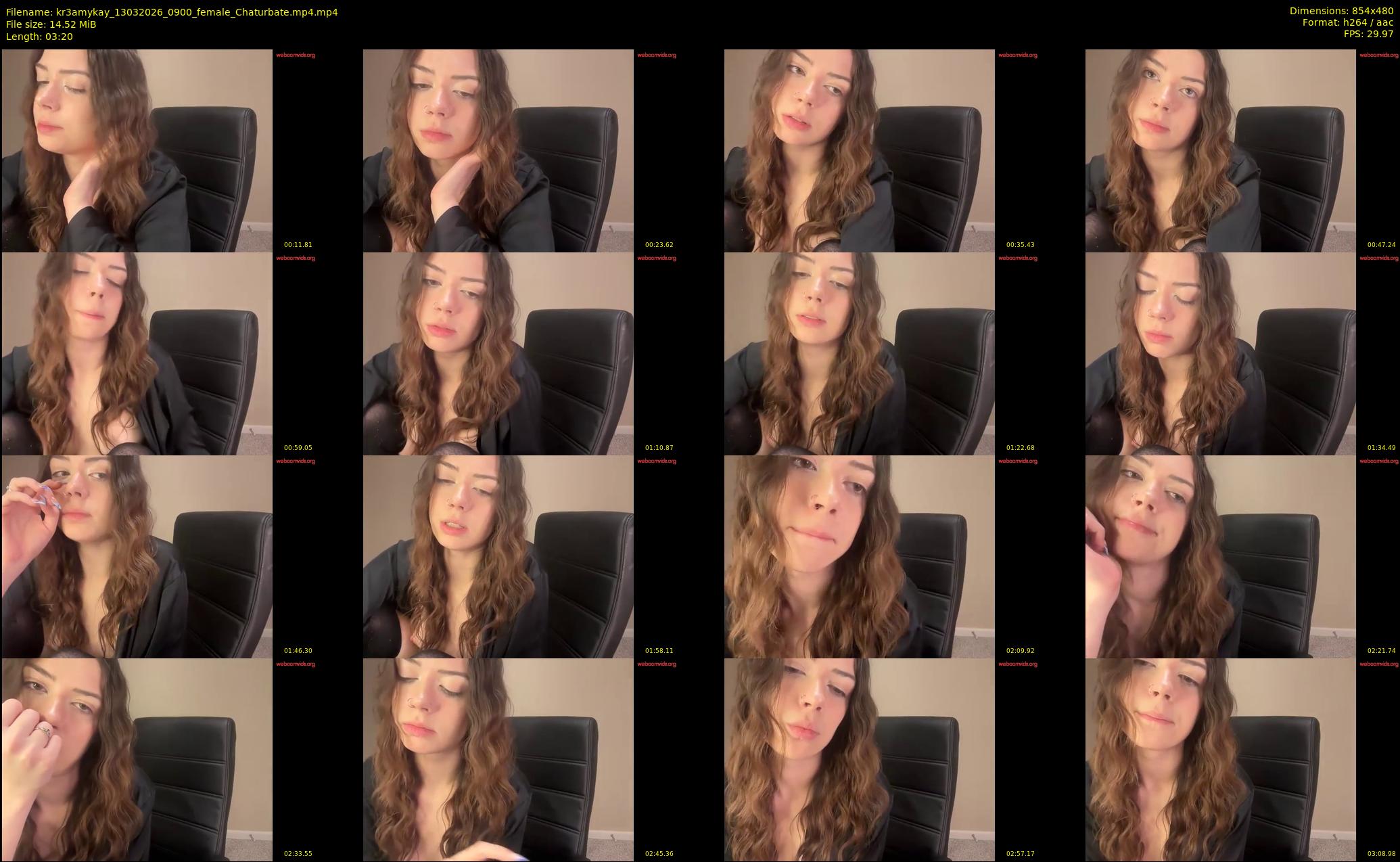 kr3amykay — 4 minute Chaturbate female cam show recording, 480p, Mar 13, 2026