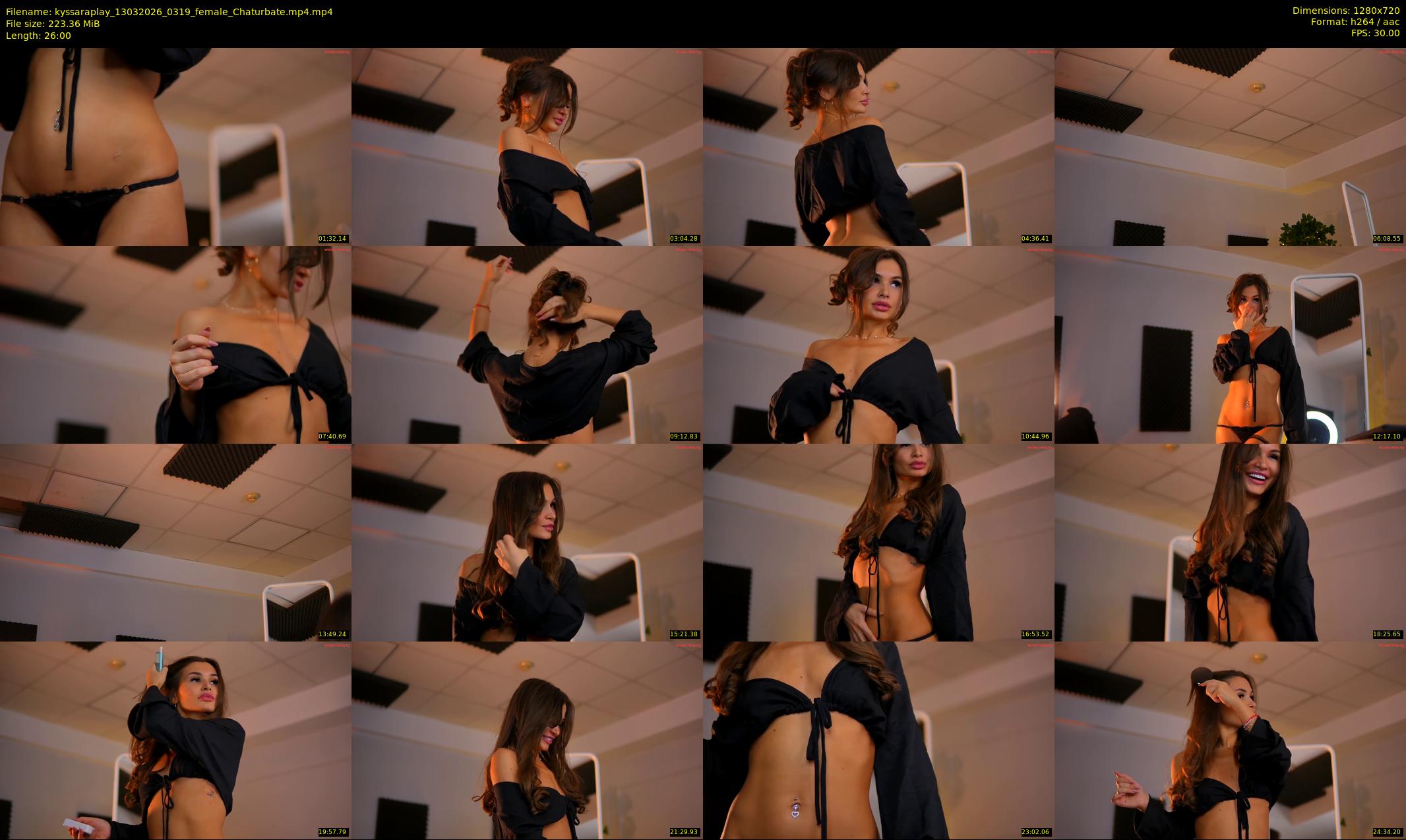 kyssaraplay — 26 minute Chaturbate female cam show recording, 720p, Mar 13, 2026