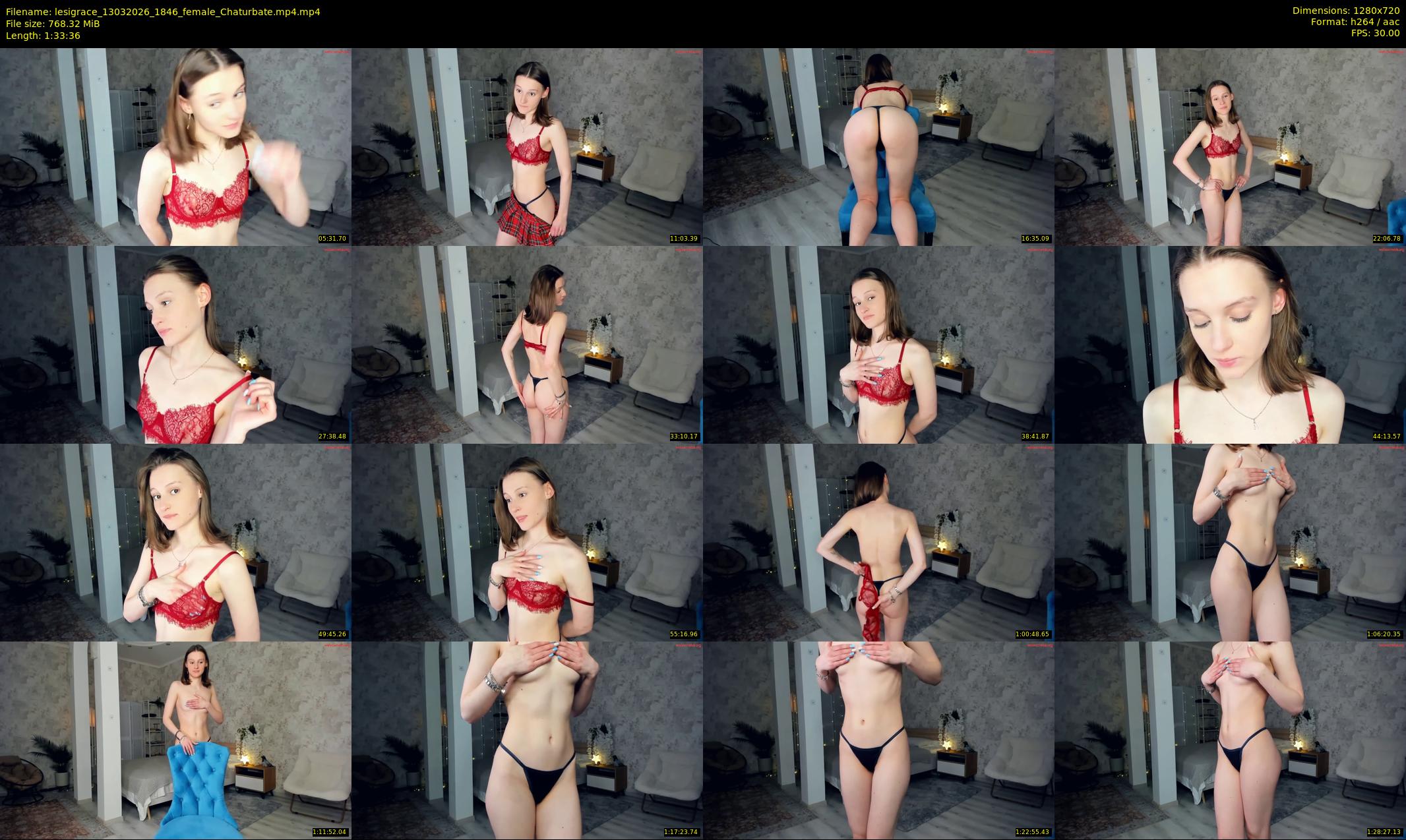 lesigrace — 94 minute Chaturbate female cam show recording, 720p, Mar 13, 2026