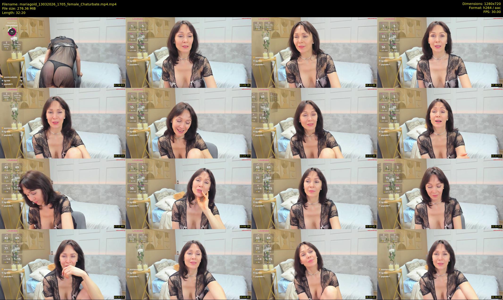 mariagold — 33 minute Chaturbate female cam show recording, 720p, Mar 13, 2026