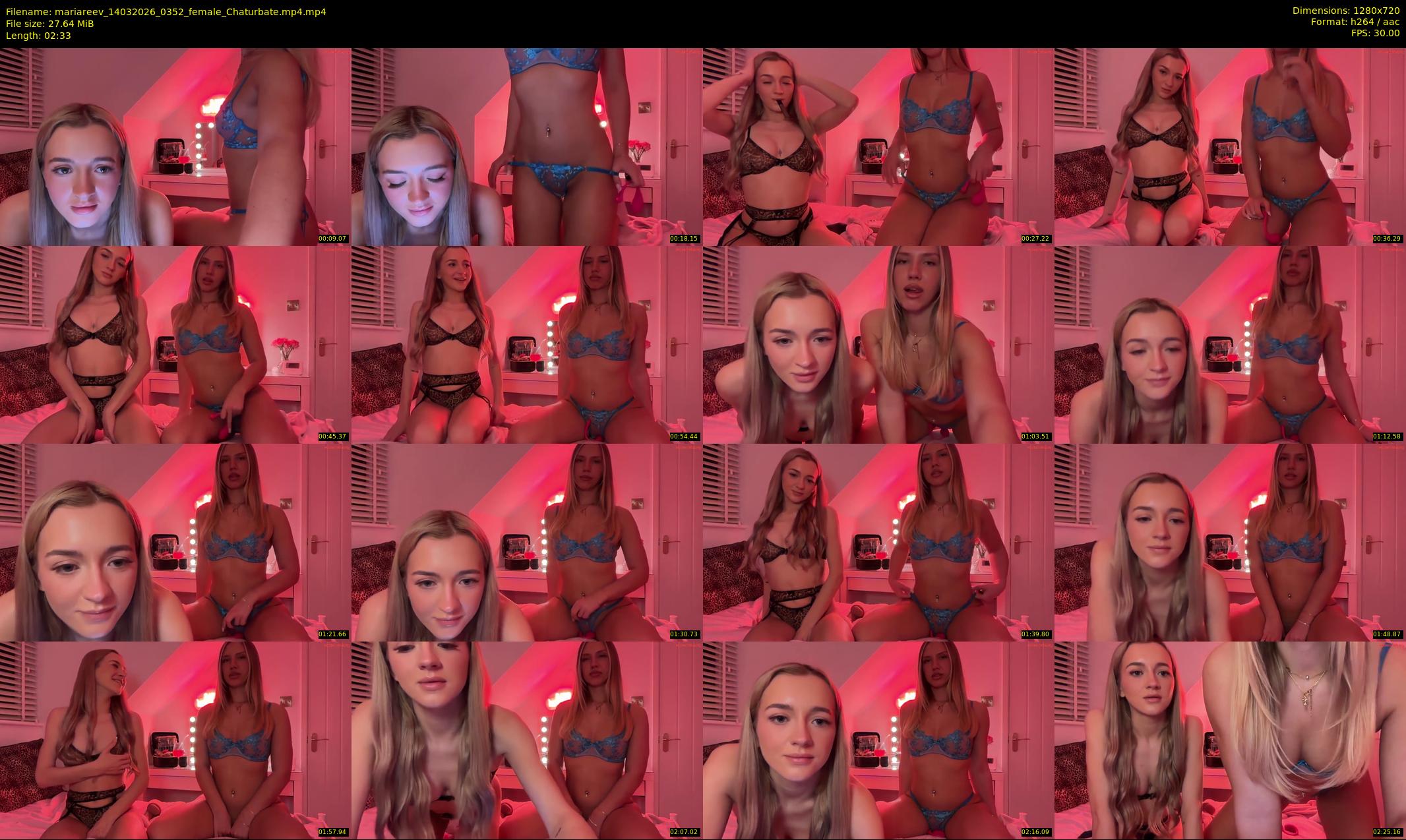 mariareev — 3 minute Chaturbate female cam show recording, 720p, Mar 14, 2026