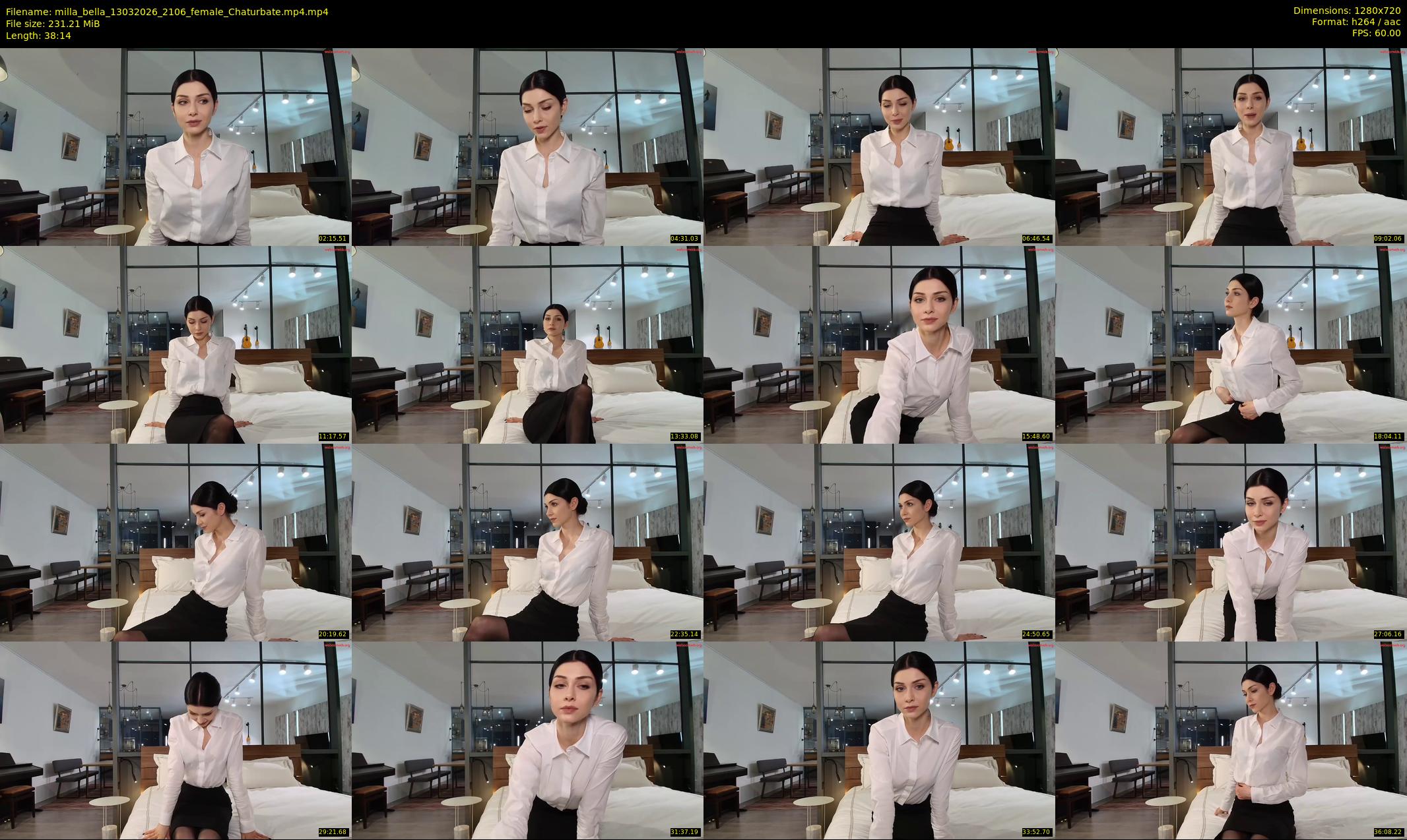 milla_bella — 39 minute Chaturbate female cam show recording, 720p, Mar 13, 2026