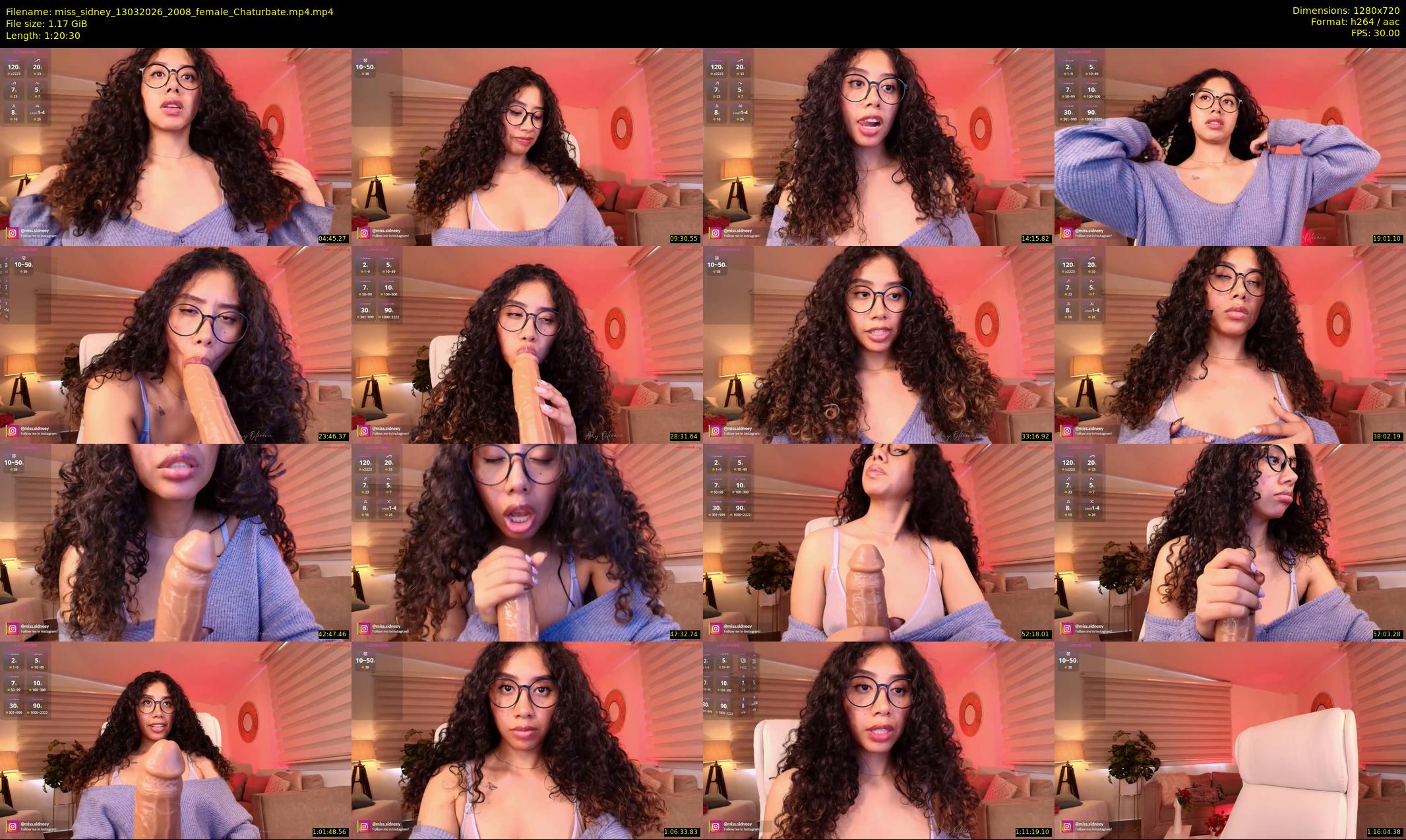 miss_sidney — 81 minute Chaturbate female cam show recording, 720p, Mar 13, 2026