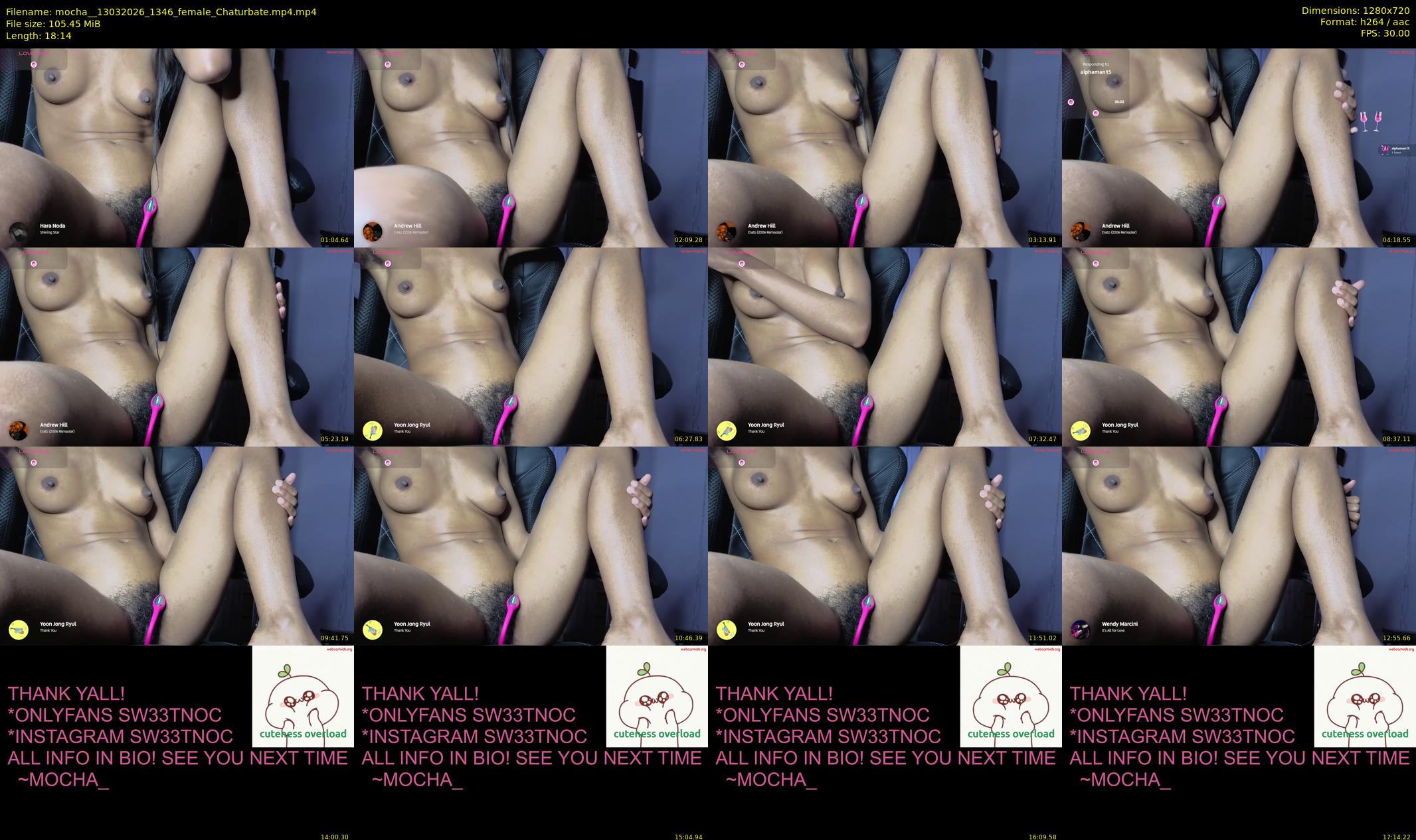 mocha_ — 19 minute Chaturbate female cam show recording, 720p, Mar 13, 2026