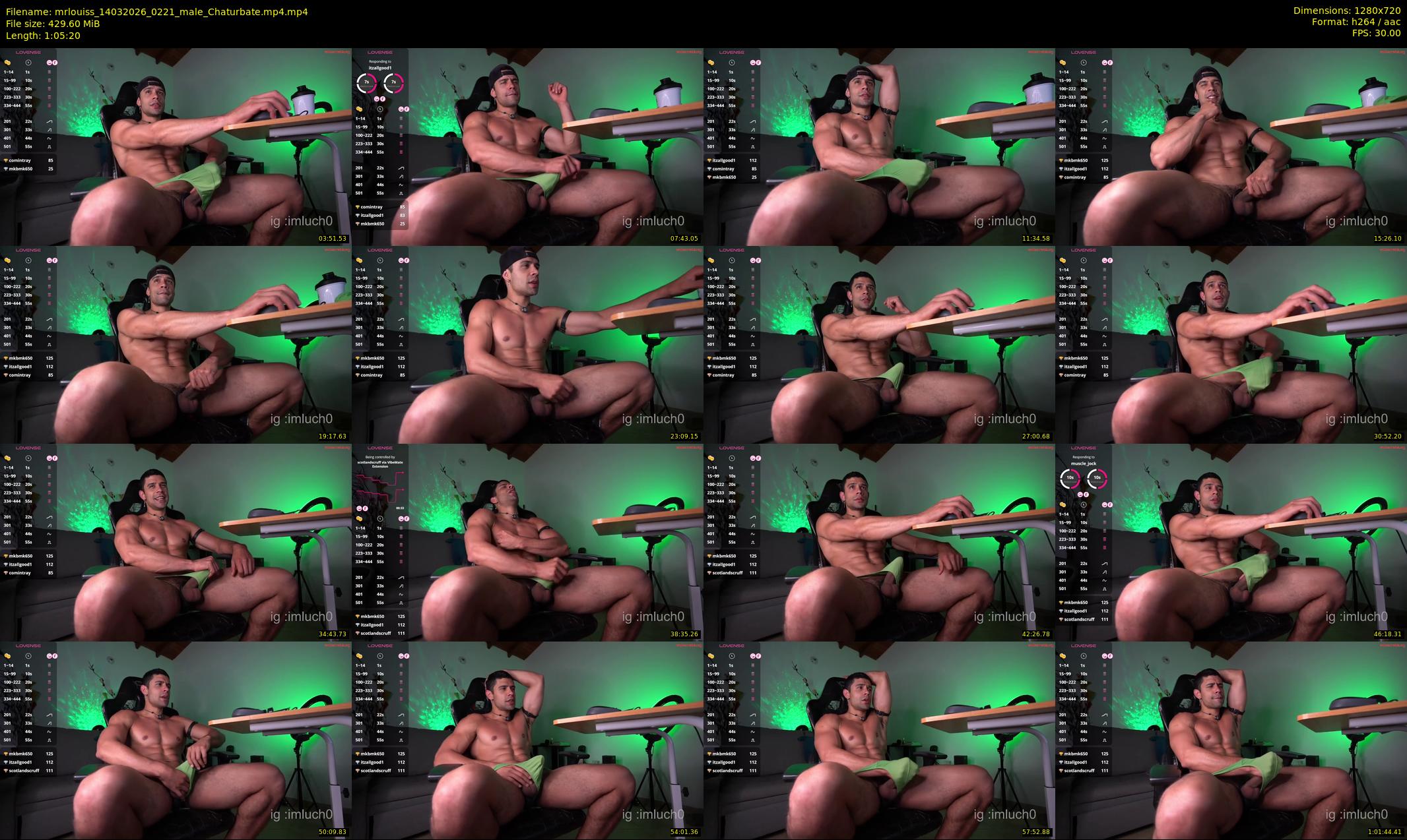 mrlouiss — 66 minute Chaturbate male cam show recording, 720p, Mar 14, 2026