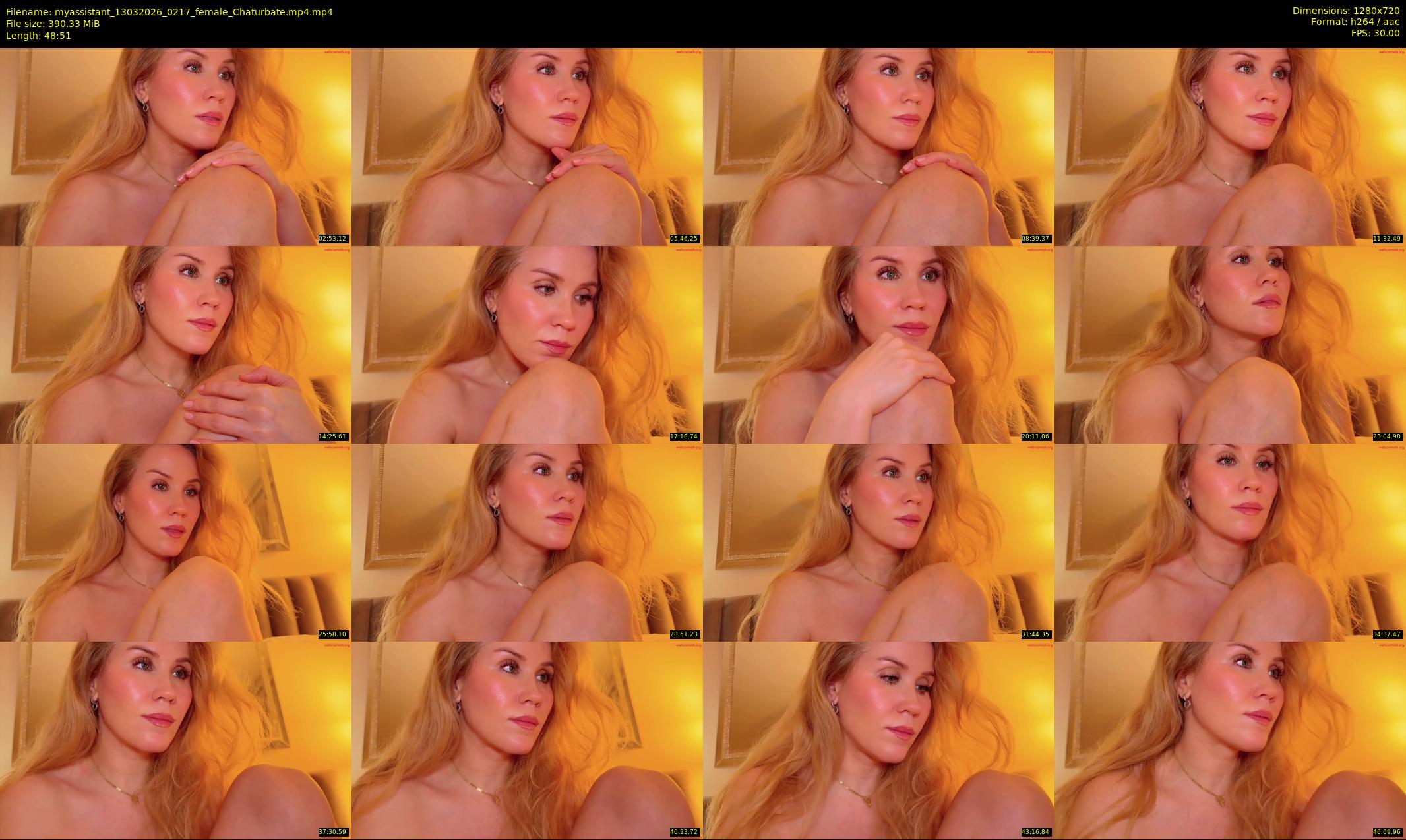 myassistant — 49 minute Chaturbate female cam show recording, 720p, Mar 13, 2026