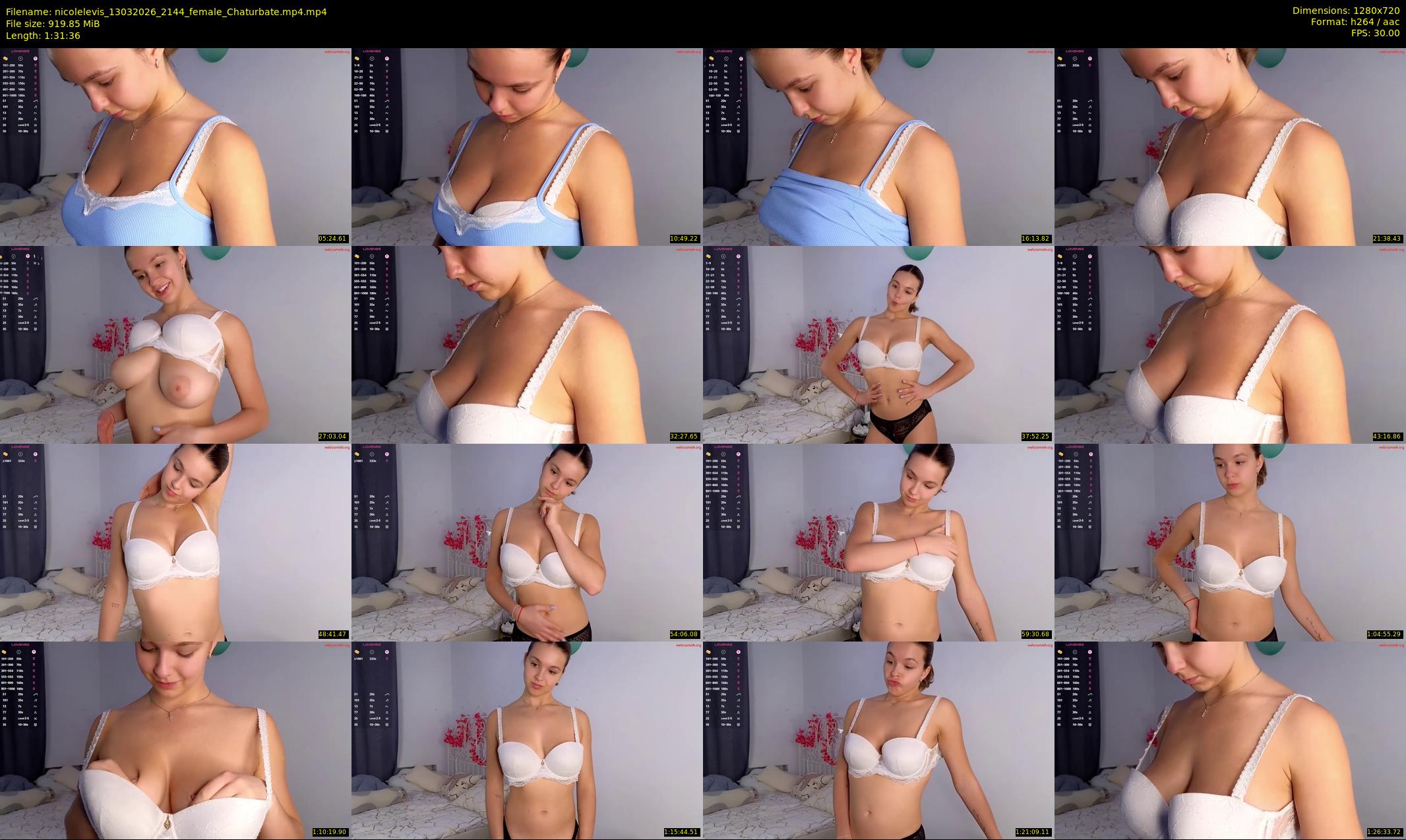 nicolelevis — 92 minute Chaturbate female cam show recording, 720p, Mar 13, 2026