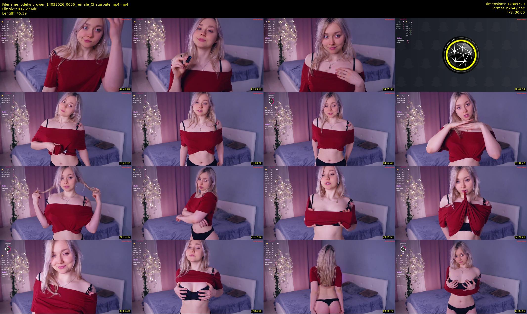 odelynbrower — 46 minute Chaturbate female cam show recording, 720p, Mar 14, 2026